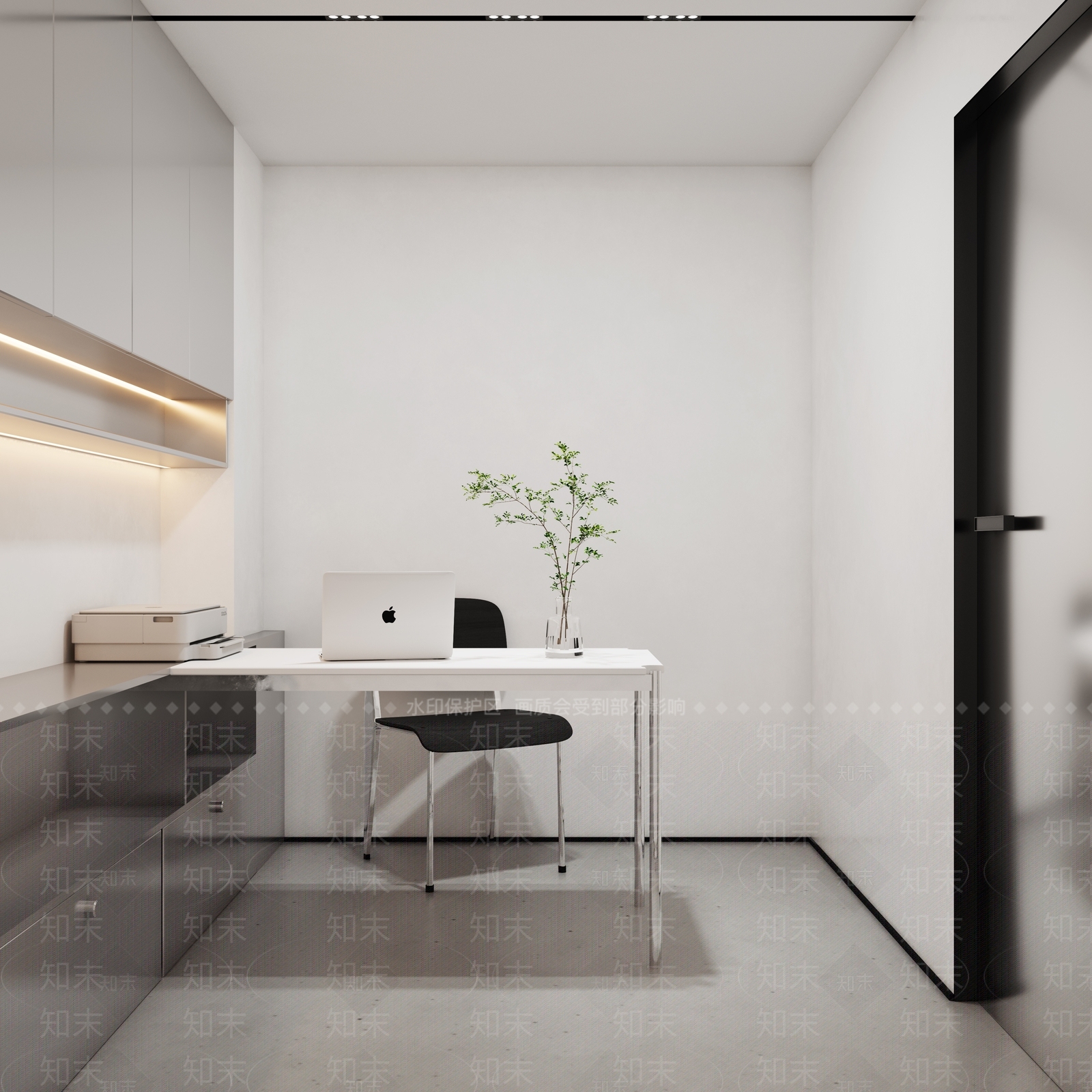 极简工业办公室3D模型下载【ID:1177063181】