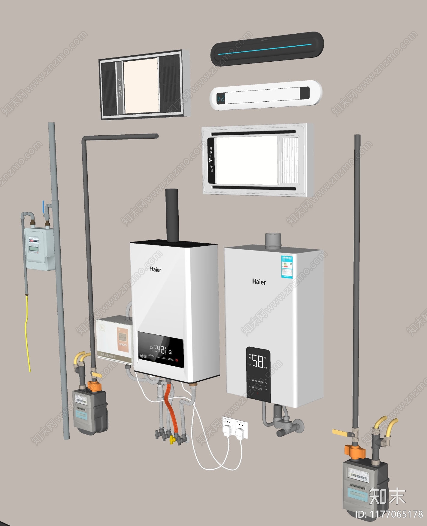 热水器SU模型下载【ID:1177065178】