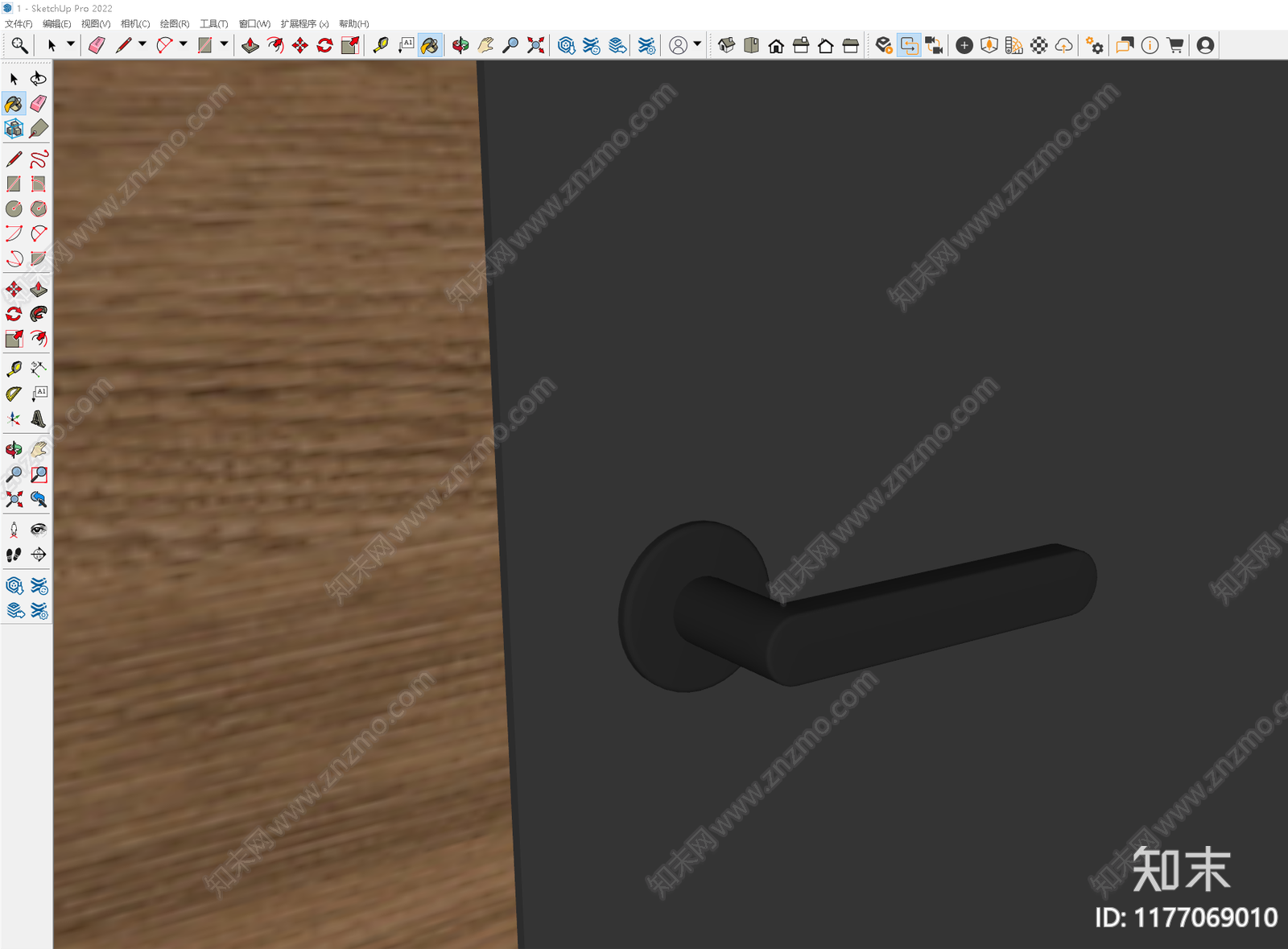 现代门把手SU模型下载【ID:1177069010】