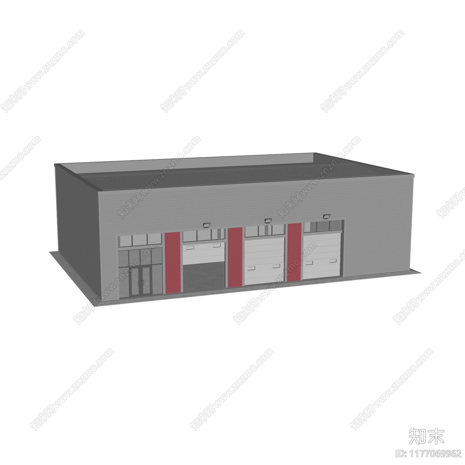 现代仓库SU模型下载【ID:1177069962】