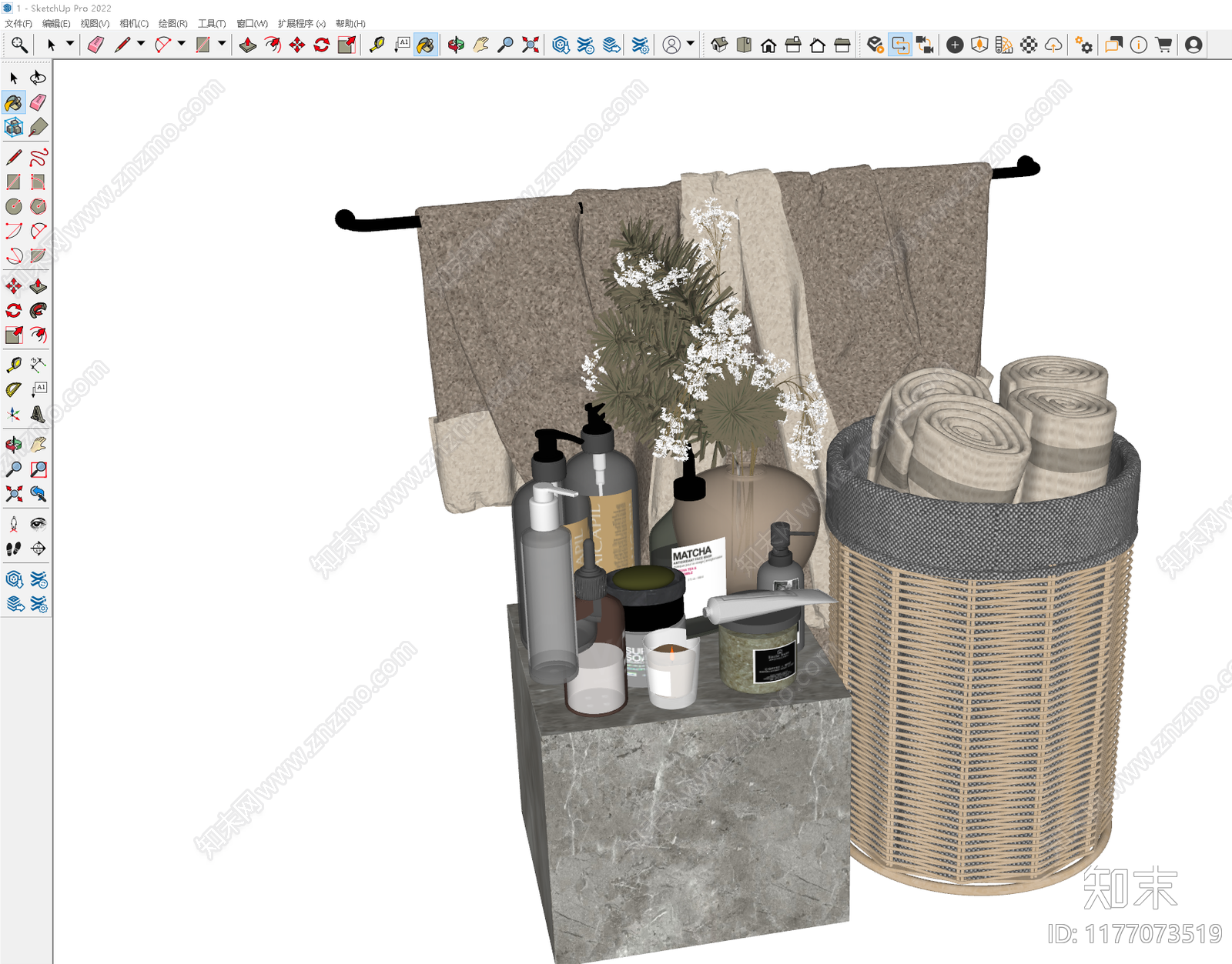 洗浴用品SU模型下载【ID:1177073519】