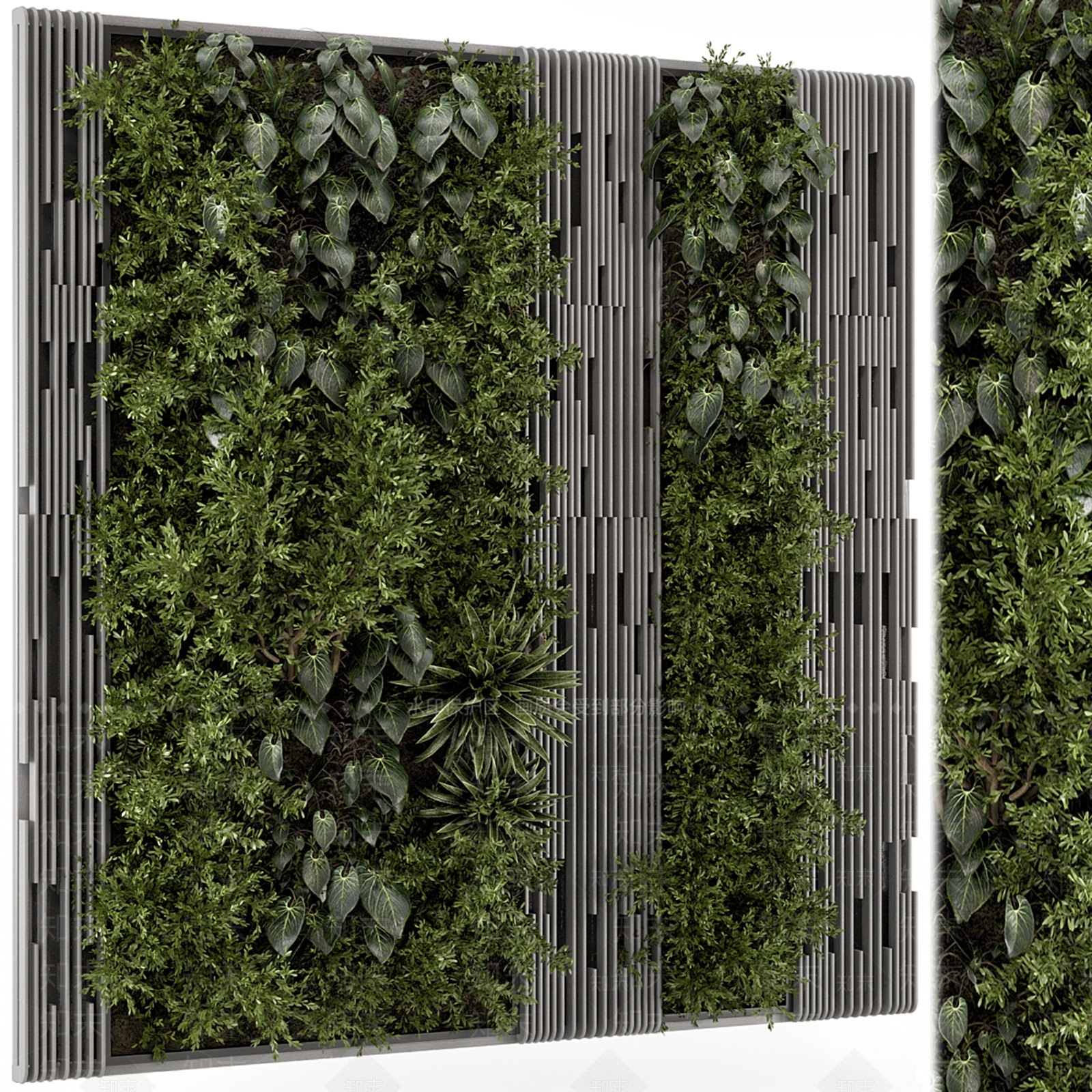 绿植墙3D模型下载【ID:1177077267】