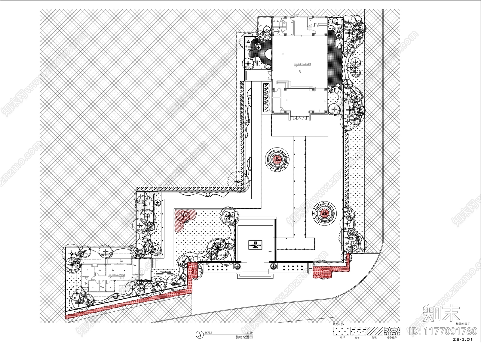 现代新中式示范区景观施工图下载【ID:1177091780】