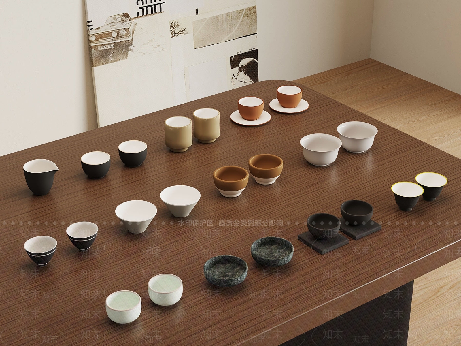 茶具SU模型下载【ID:1177118989】