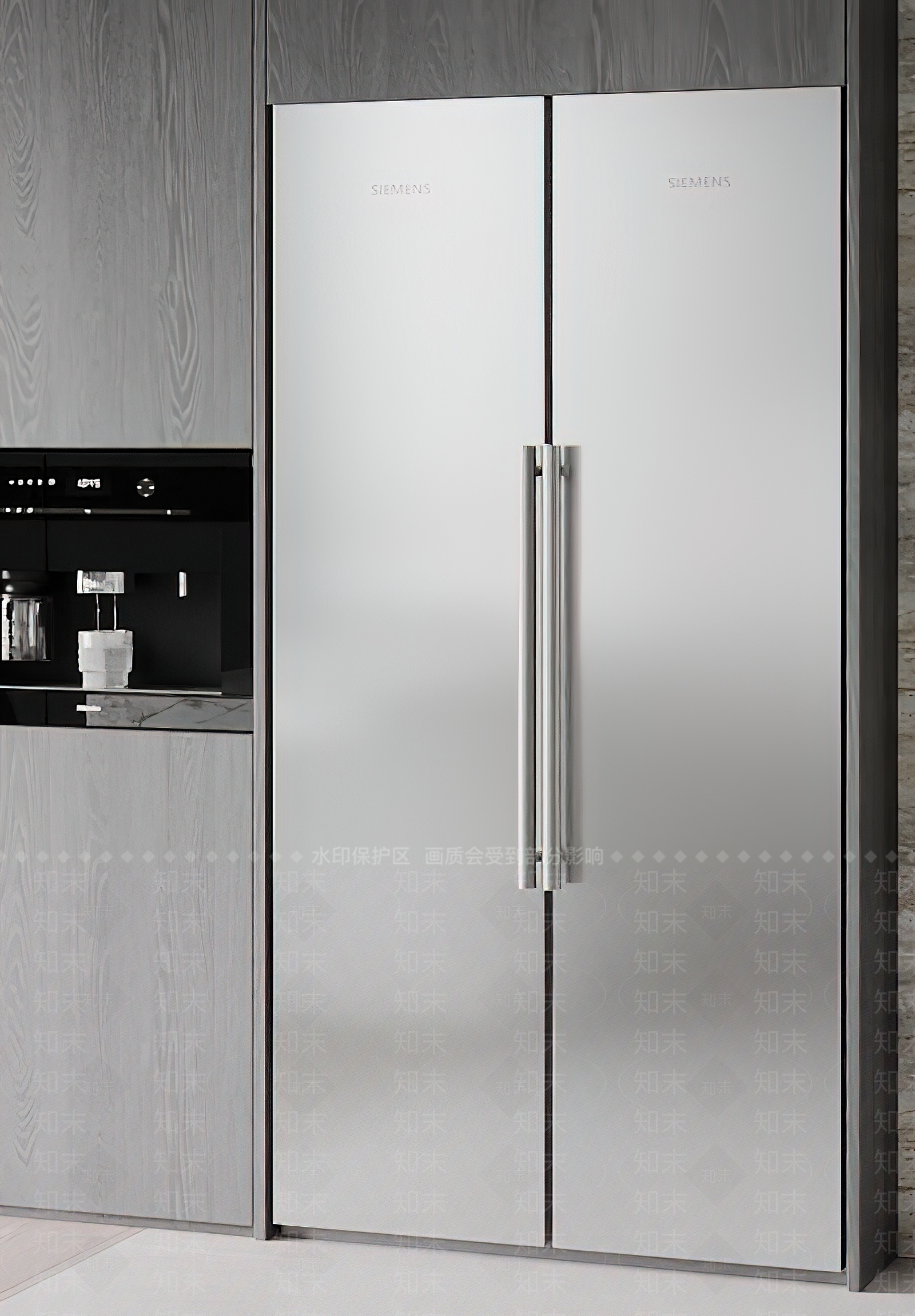 现代极简冰箱柜3D模型下载【ID:1177123938】