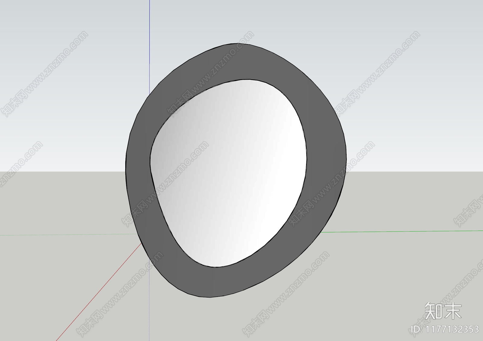 现代镜子SU模型下载【ID:1177132353】