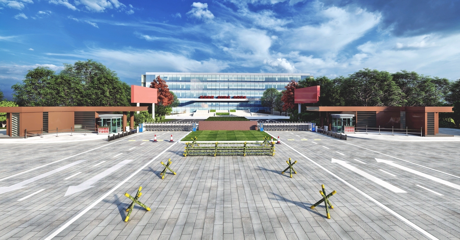 现代学校建筑SU模型下载【ID:1177259311】
