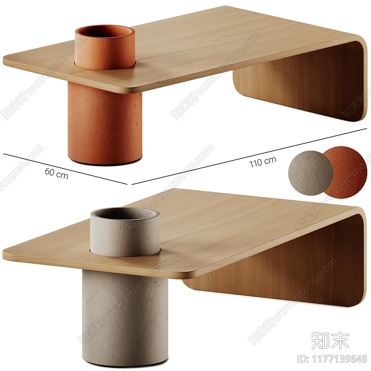 现代茶几3D模型下载【ID:1177139649】