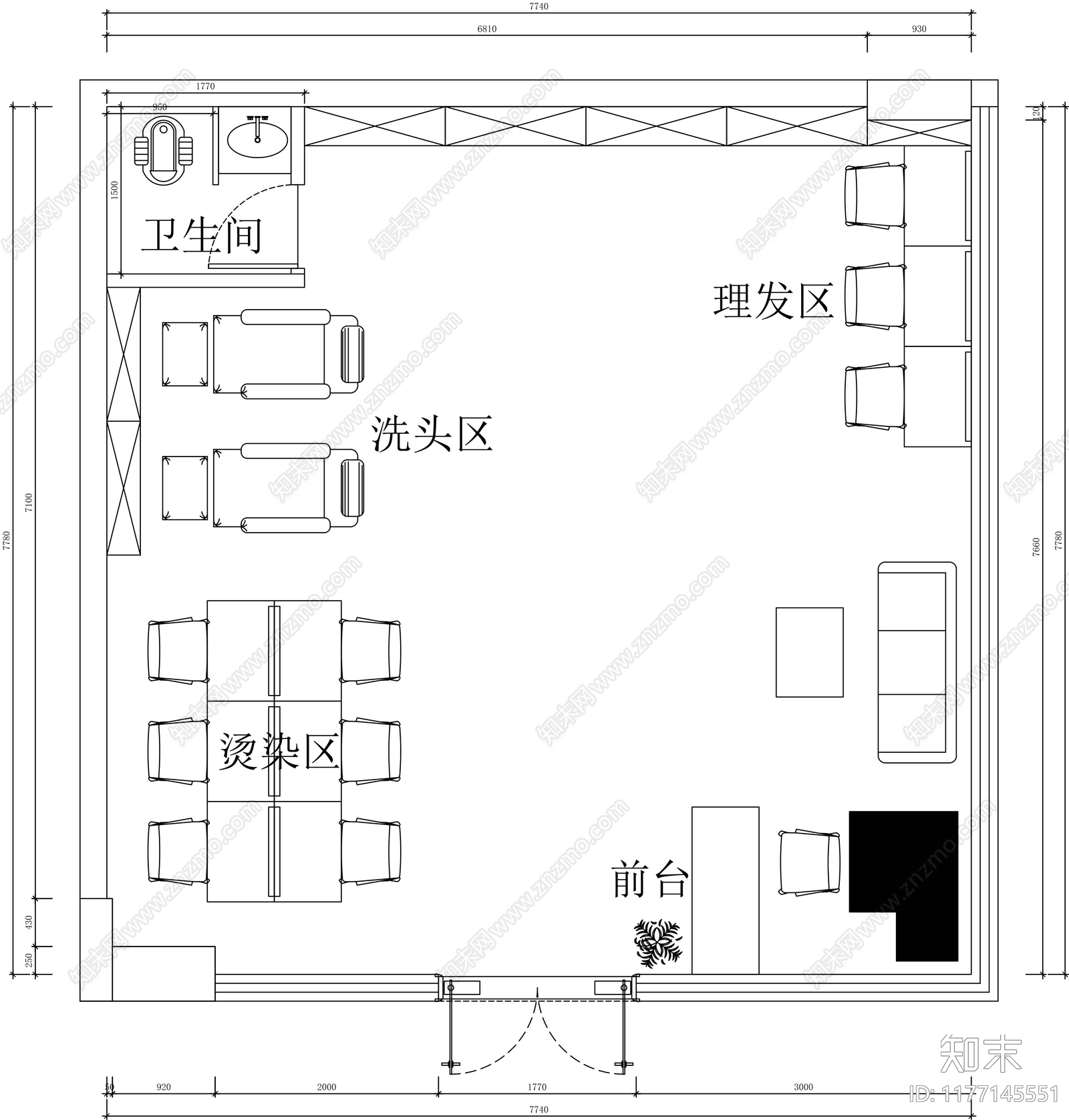 现代其他商业空间cad施工图下载【ID:1177145551】