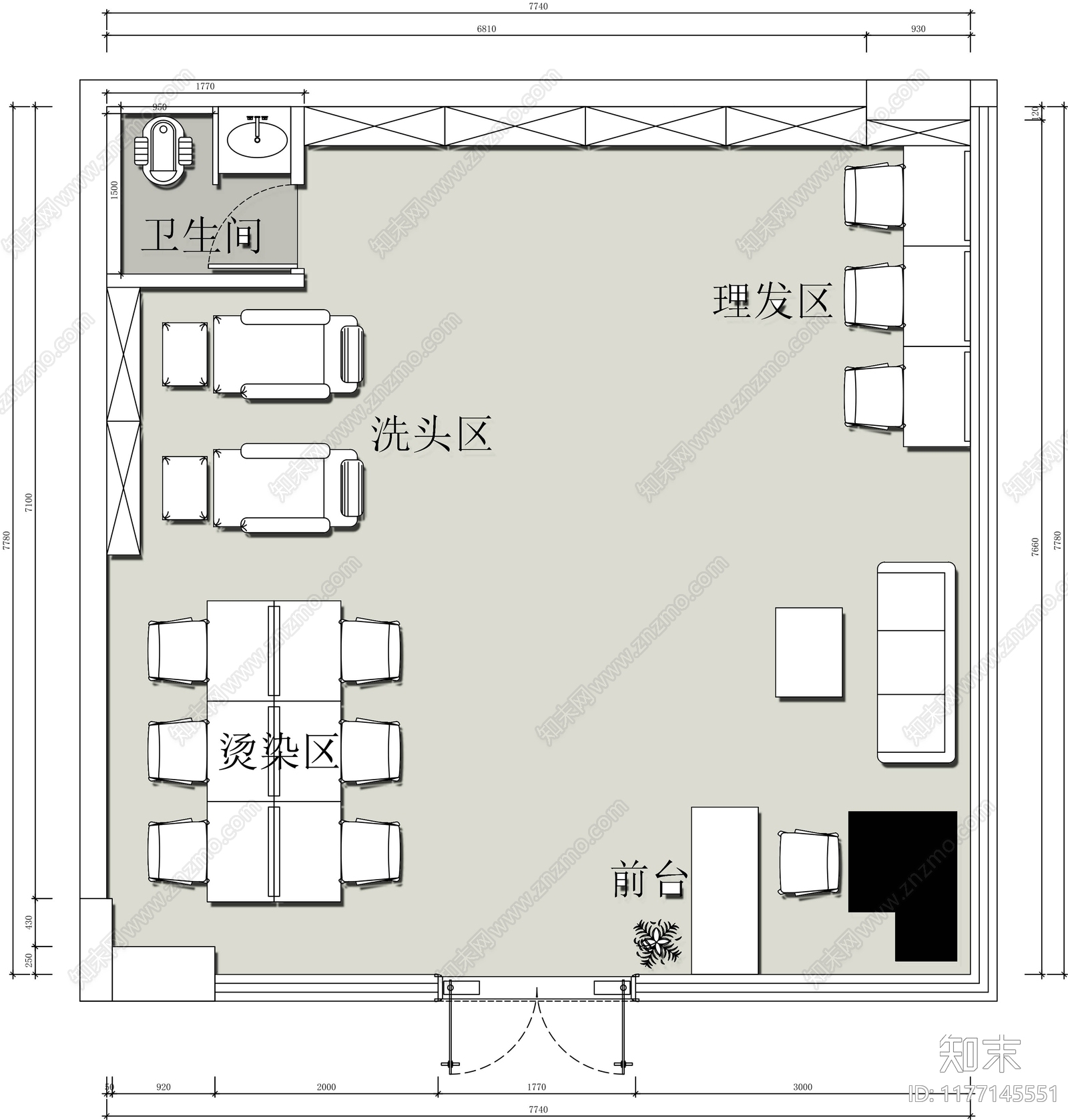 现代其他商业空间cad施工图下载【ID:1177145551】