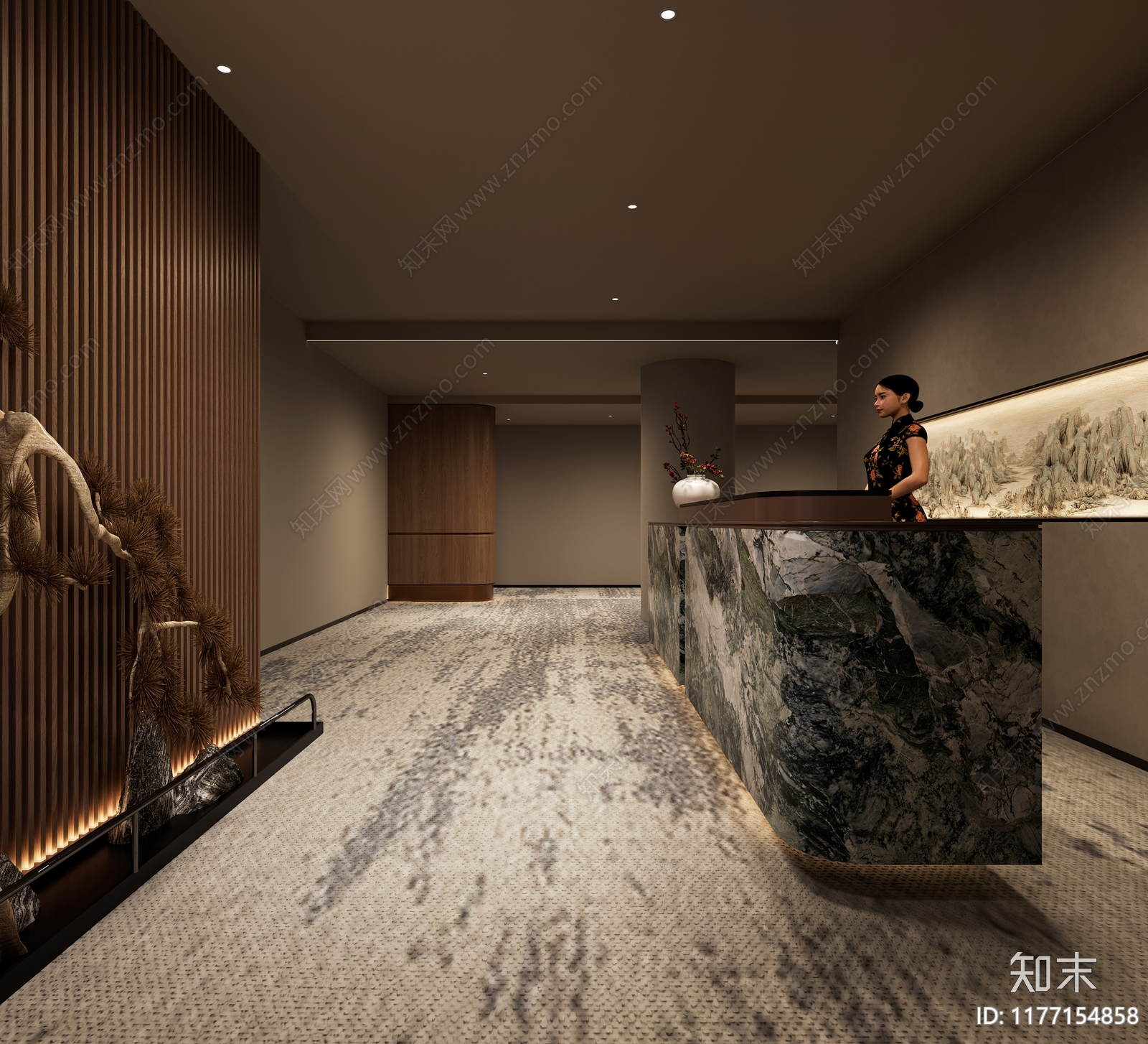 现代酒店3D模型下载【ID:1177154858】