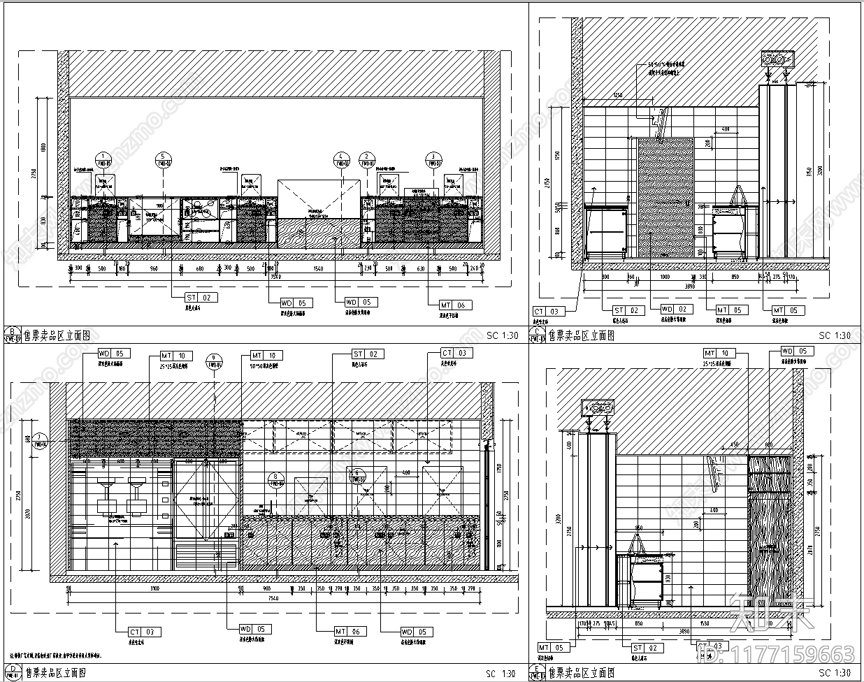 现代电影院施工图下载【ID:1177159663】