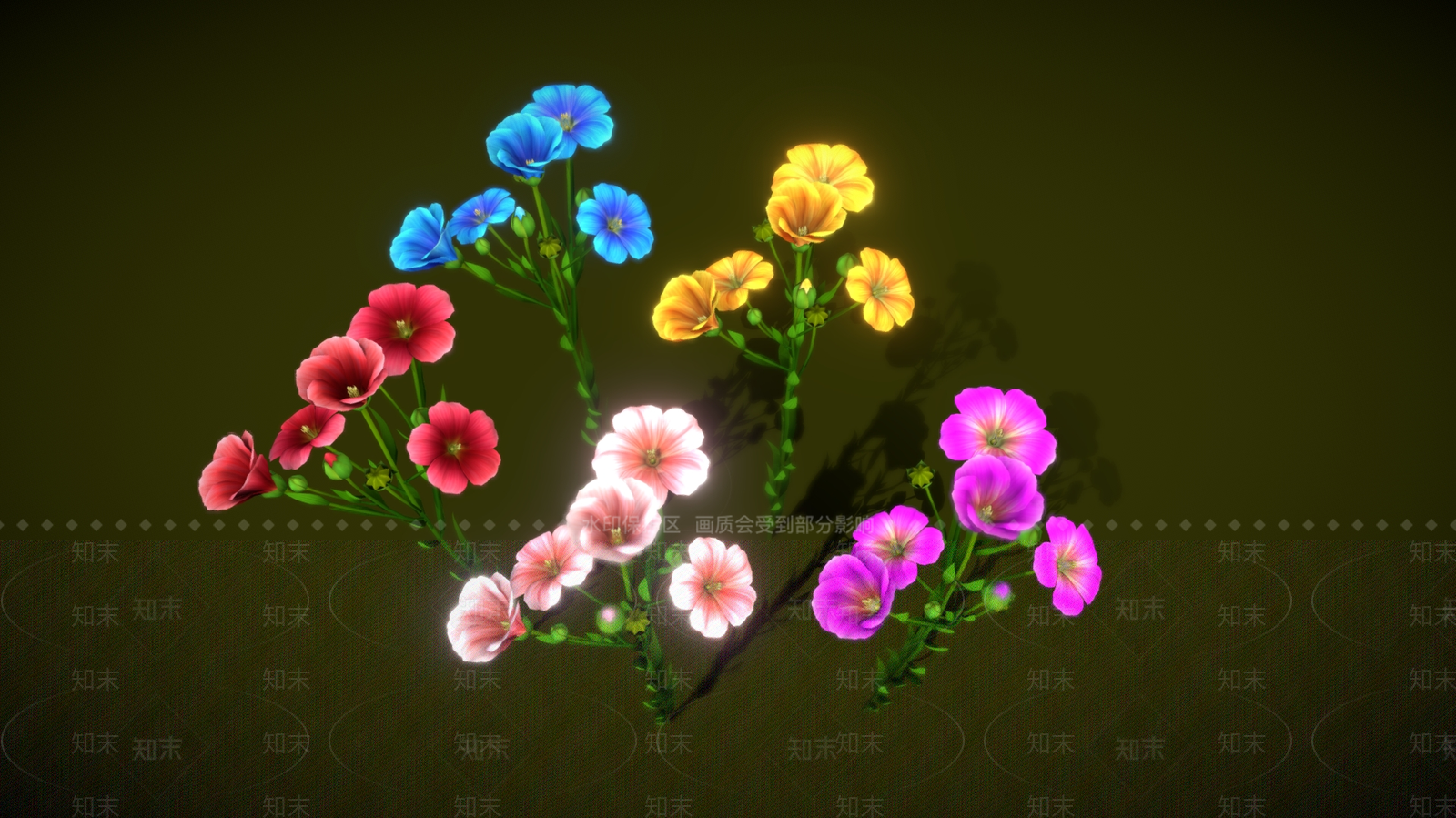 花3D模型下载【ID:1177160478】