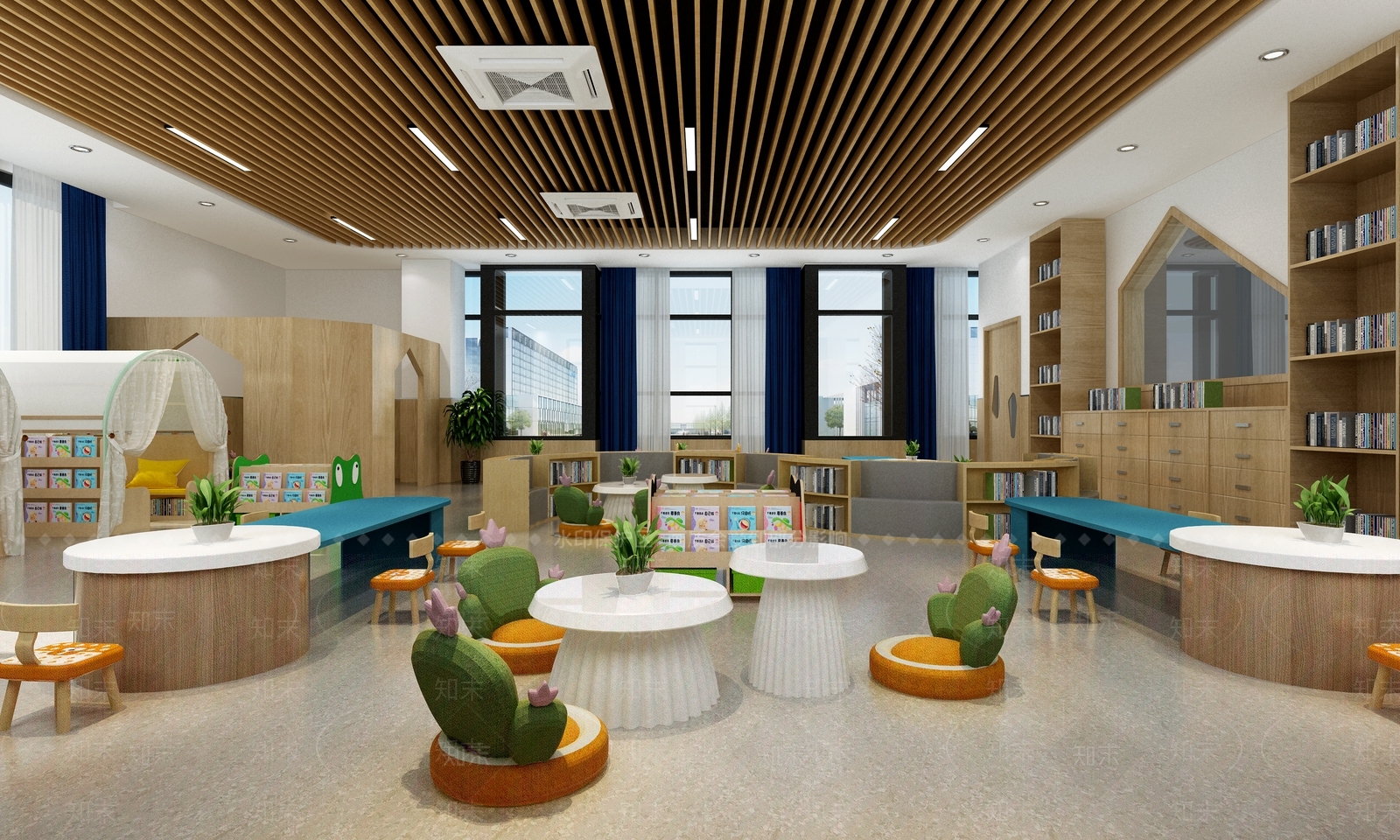 现代幼儿园3D模型下载【ID:1177161491】
