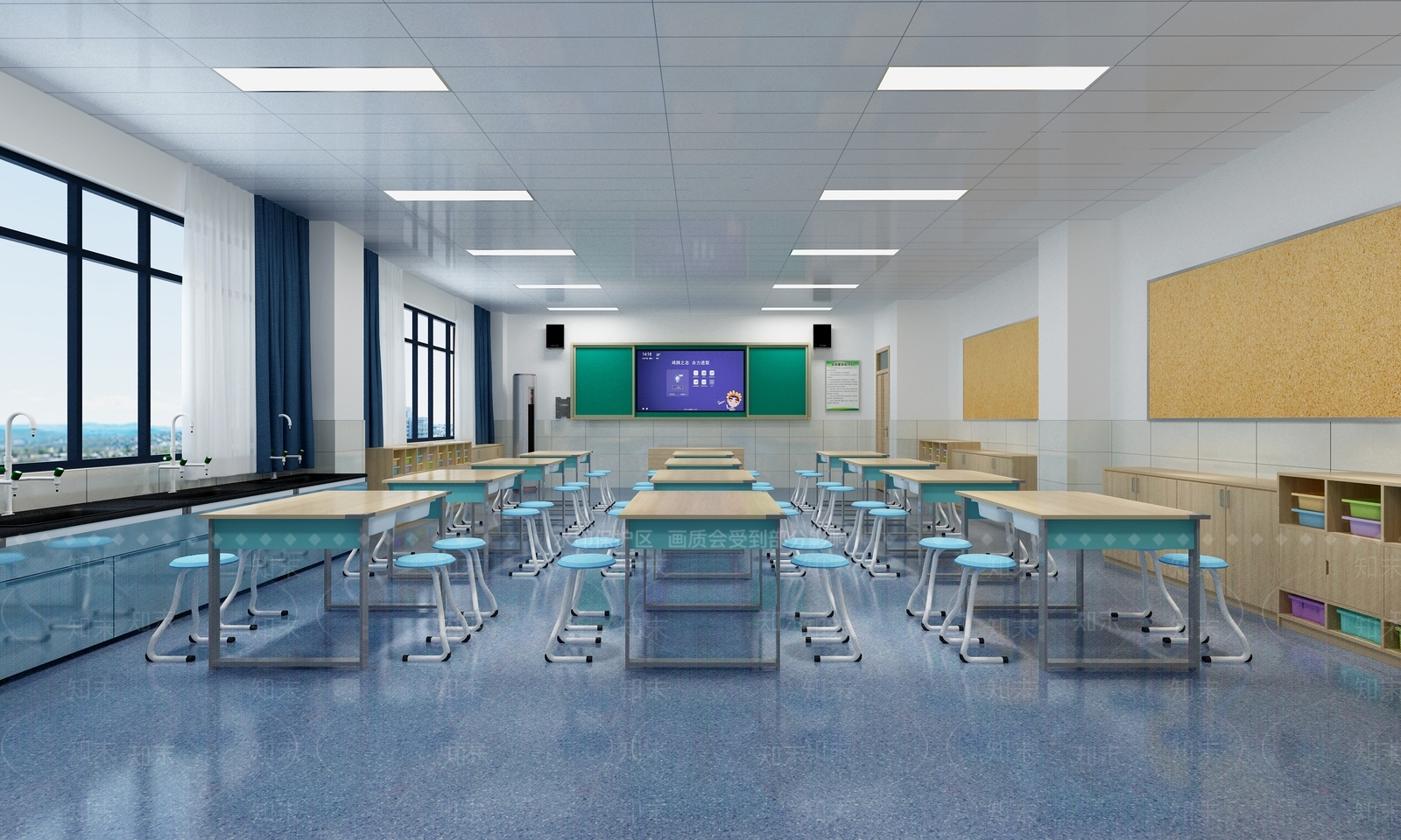 现代幼儿园3D模型下载【ID:1177161732】