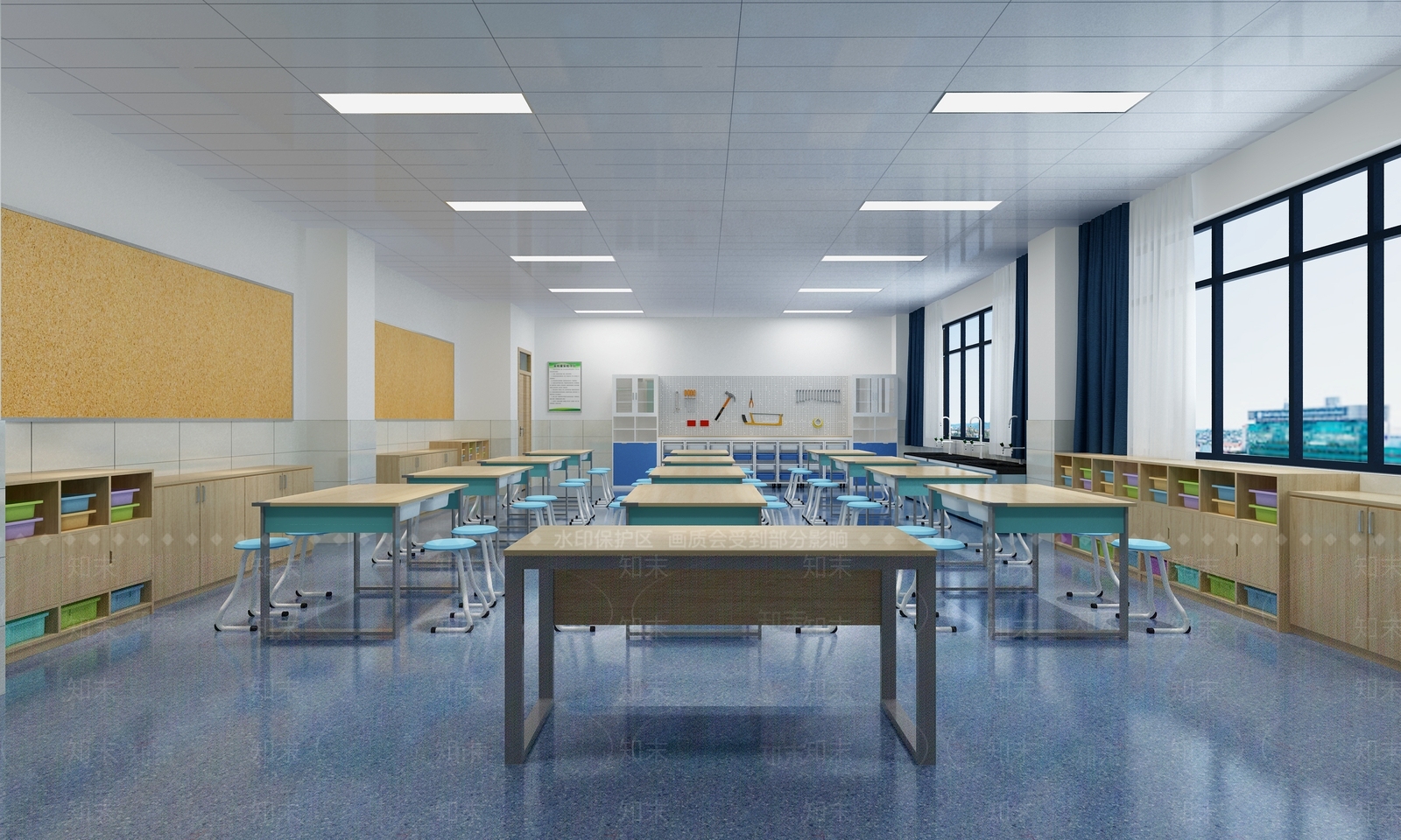 现代幼儿园3D模型下载【ID:1177161732】