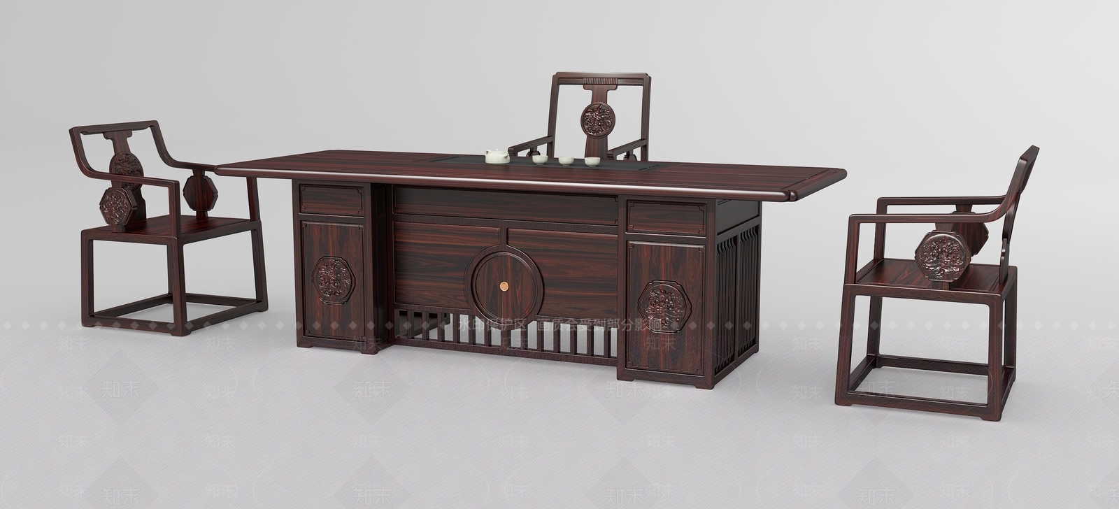 中式现代其他家具3D模型下载【ID:1177180216】