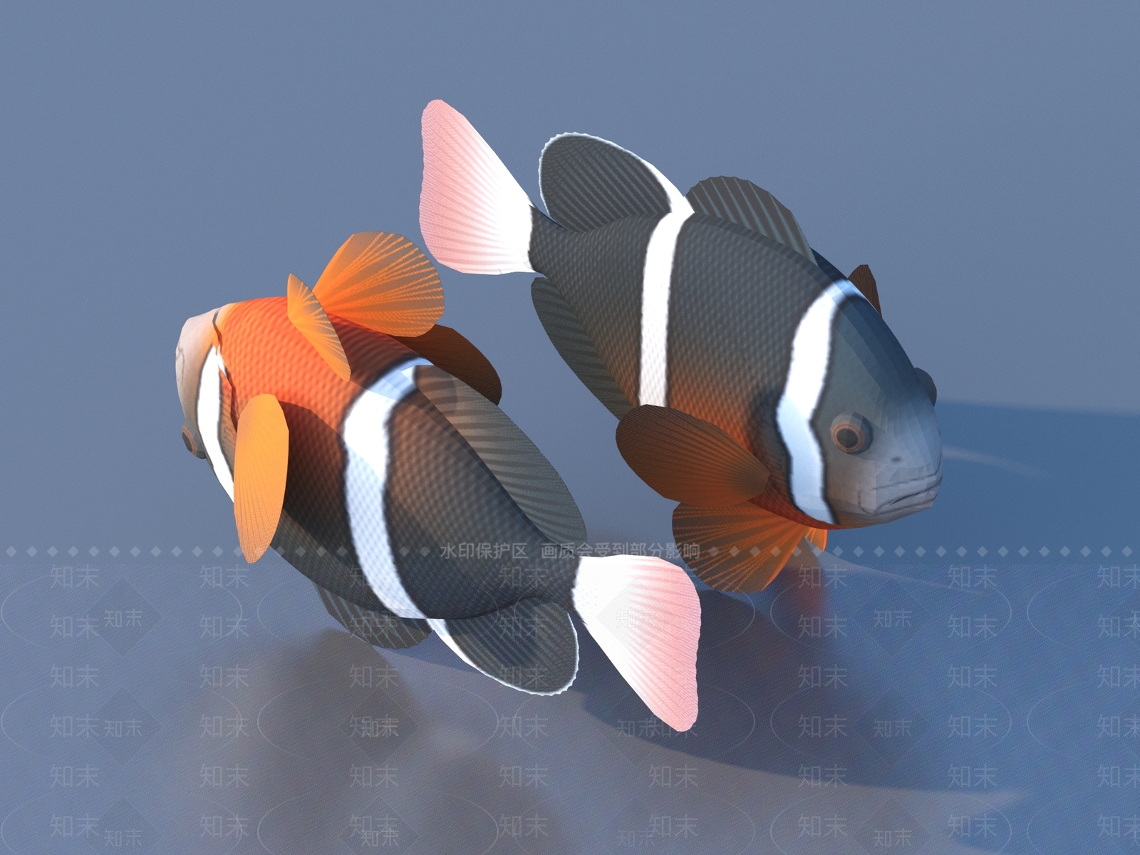 水生类动物3D模型下载【ID:1177193851】