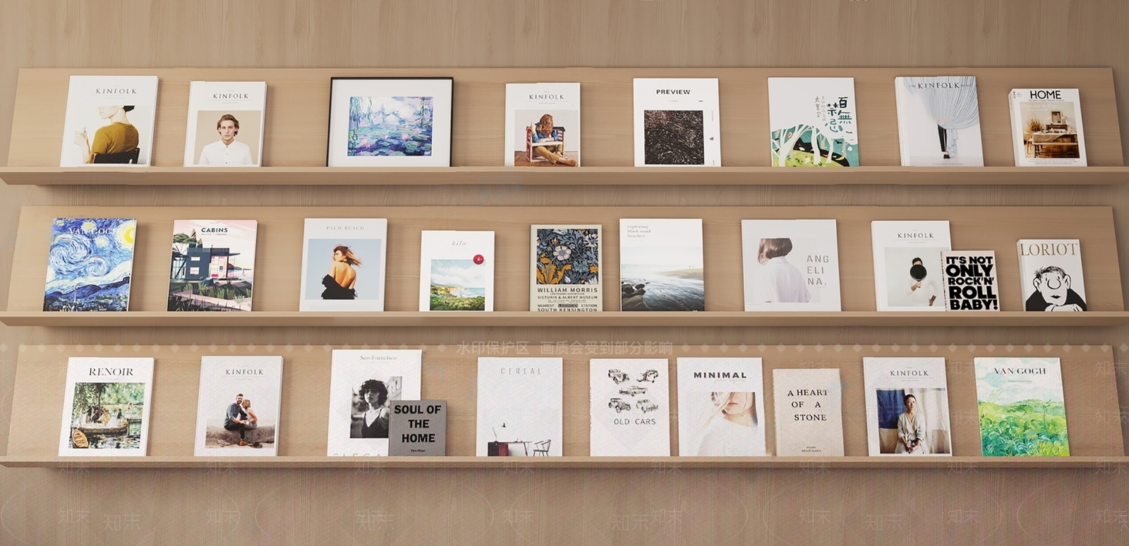 现代书籍报刊3D模型下载【ID:1177203169】