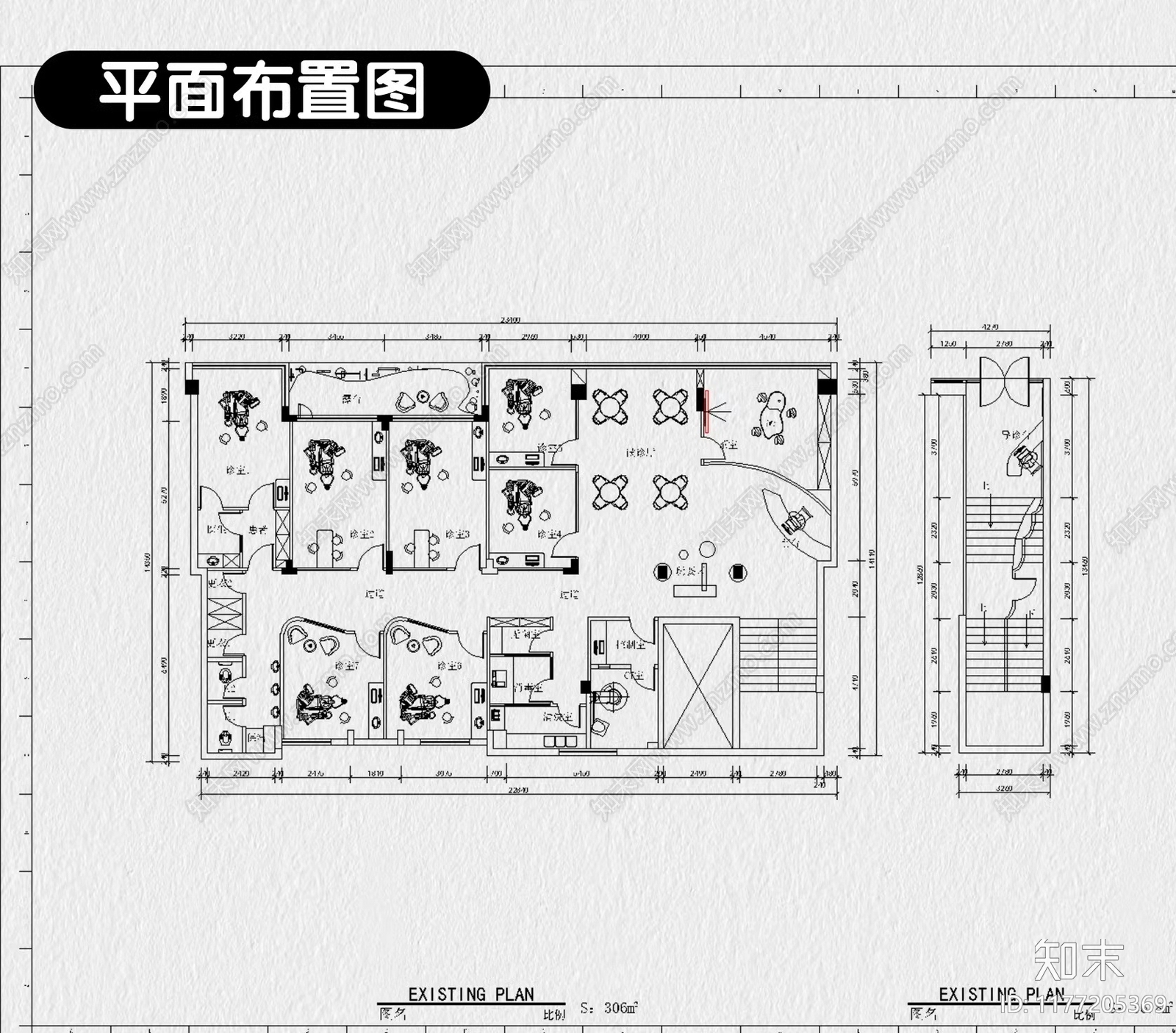 现代医院施工图下载【ID:1177205369】