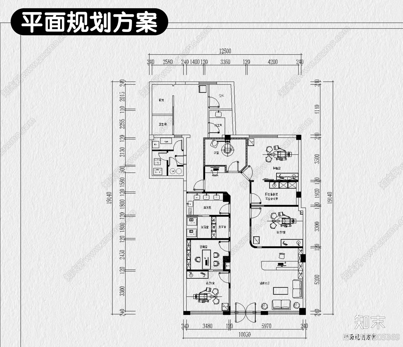 现代医院施工图下载【ID:1177205369】