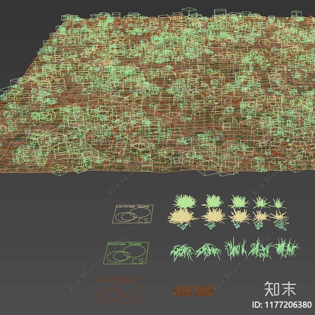 草3D模型下载【ID:1177206380】