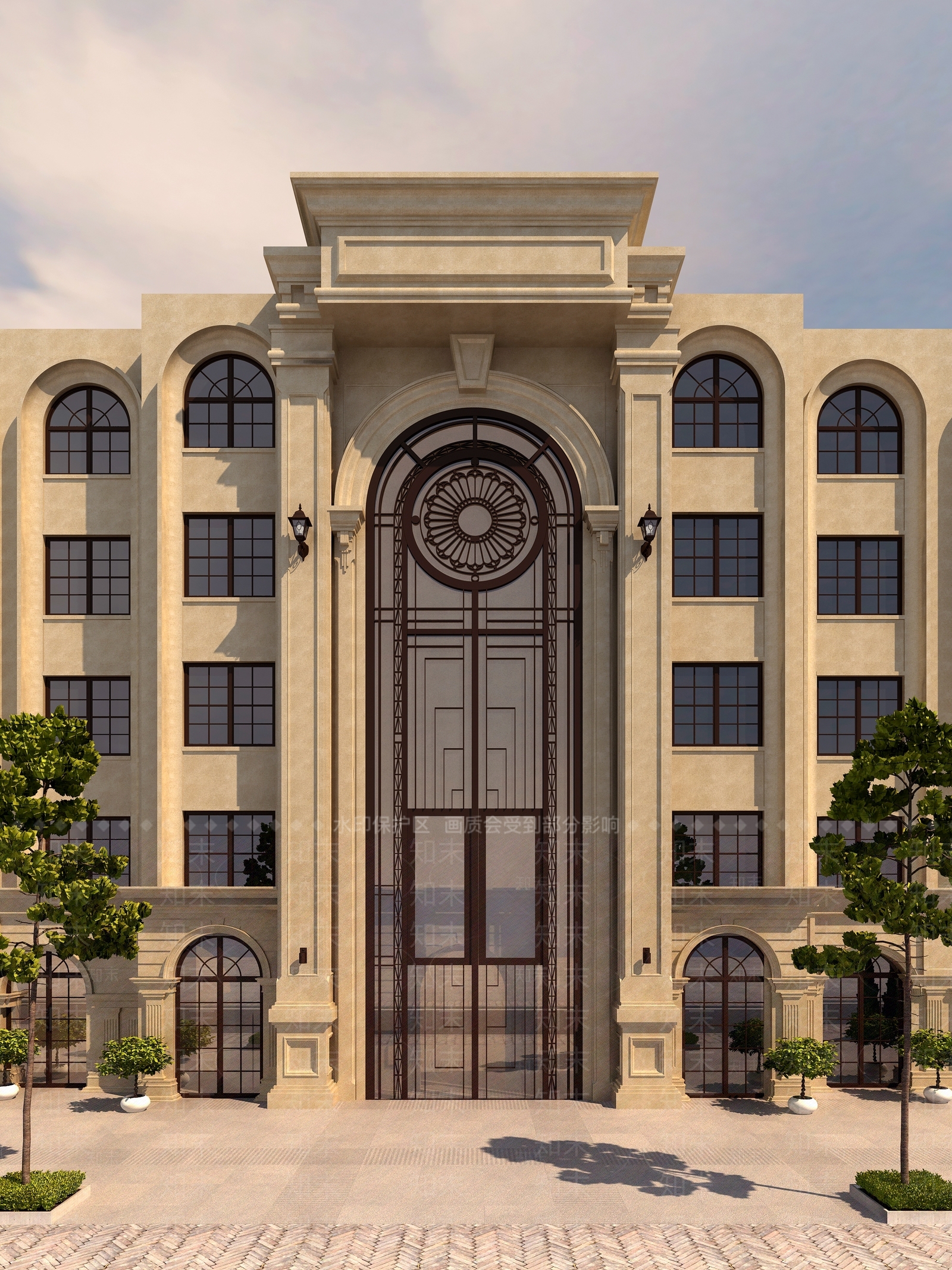 欧式其他商业建筑SU模型下载【ID:1177216335】