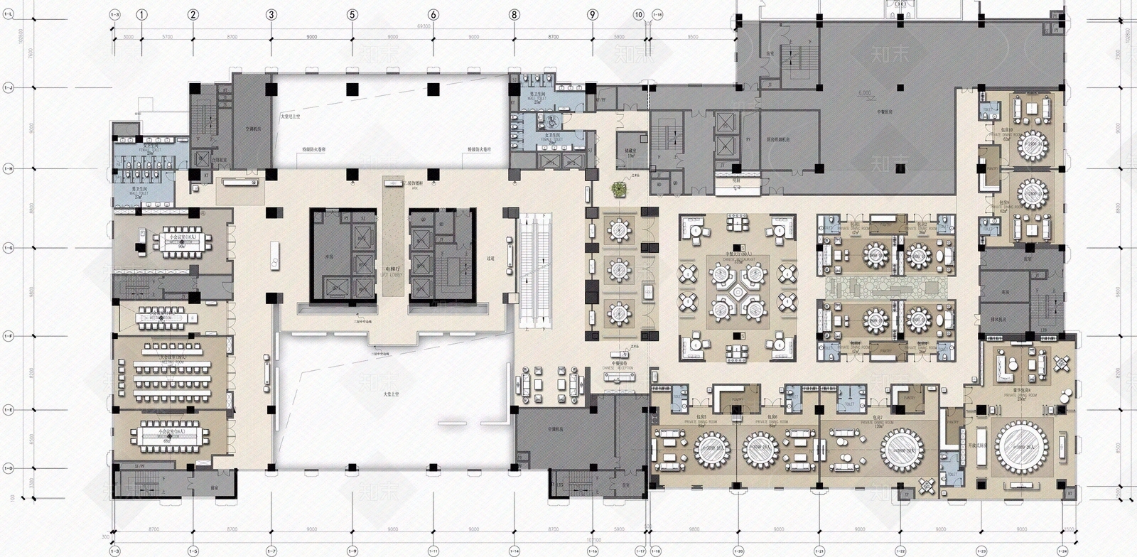 现代新中式壁纸贴图下载【ID:1177216579】