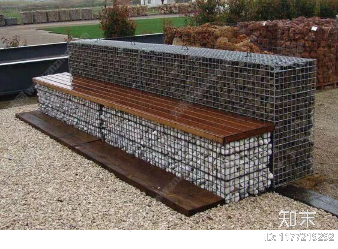 现代新中式景观坐凳施工图下载【ID:1177219292】