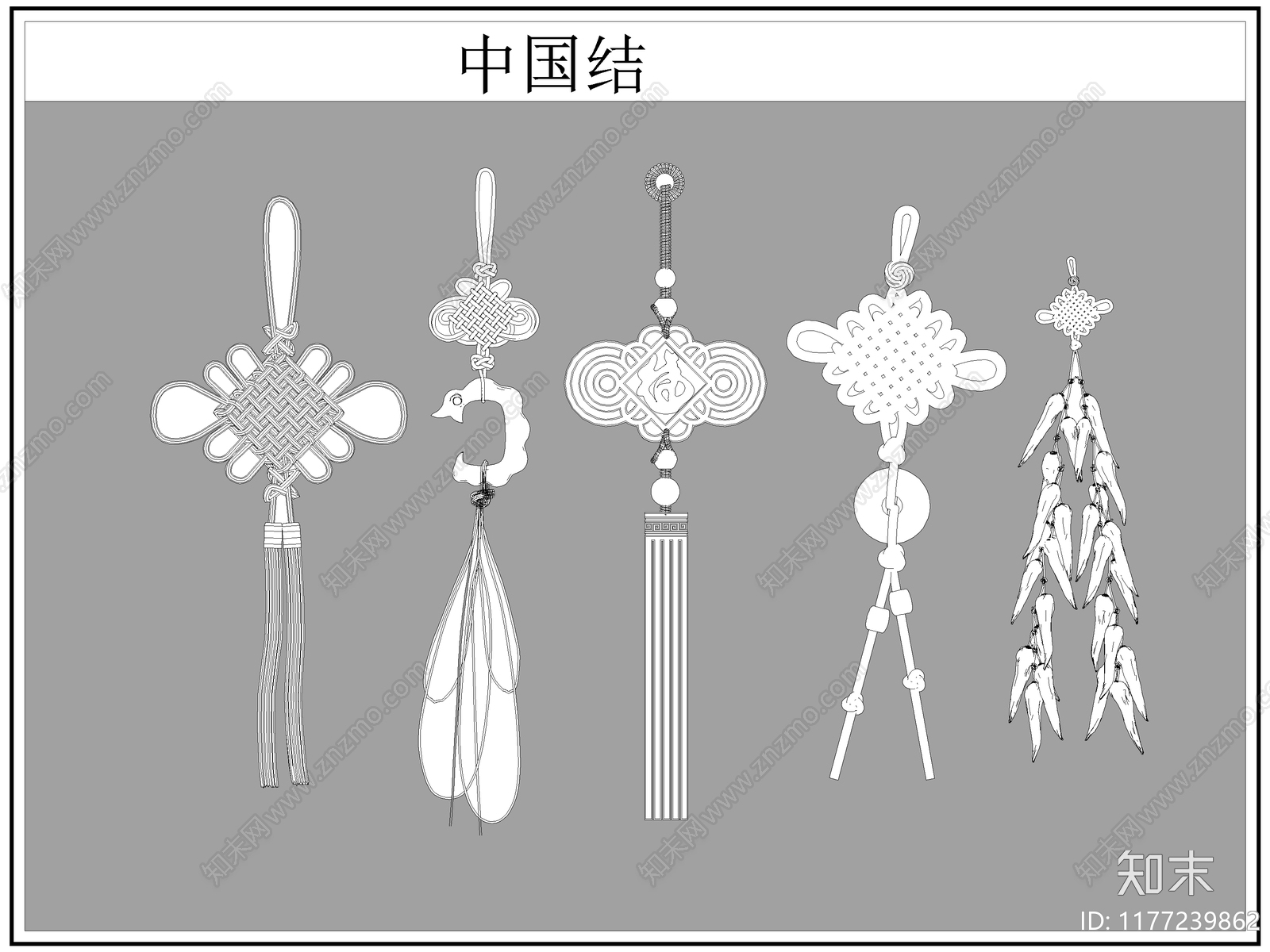 现代综合软装摆件图库cad施工图下载【ID:1177239862】