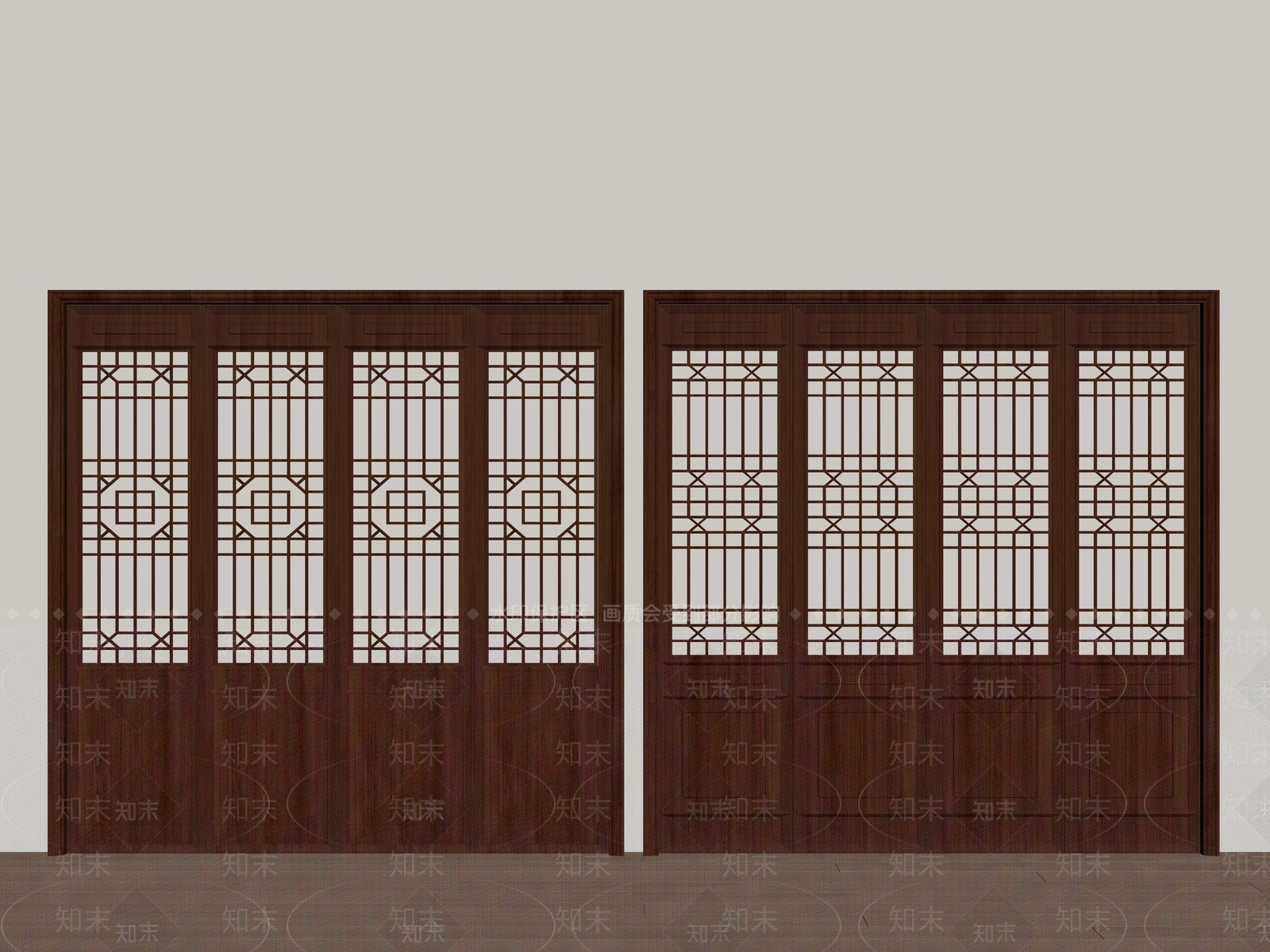 中式其他门SU模型下载【ID:1177252912】