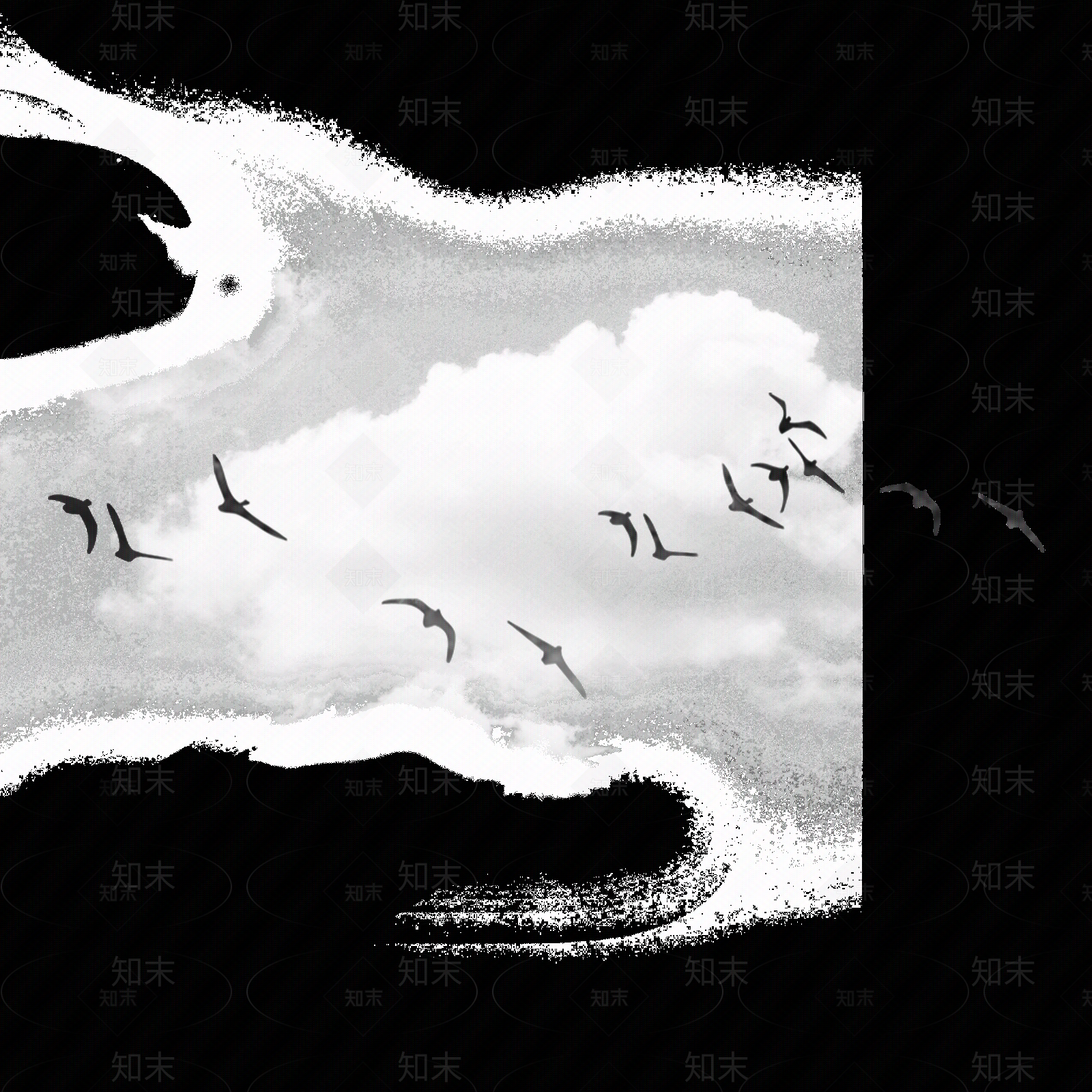 现代新中式风景贴图下载【ID:1177253509】