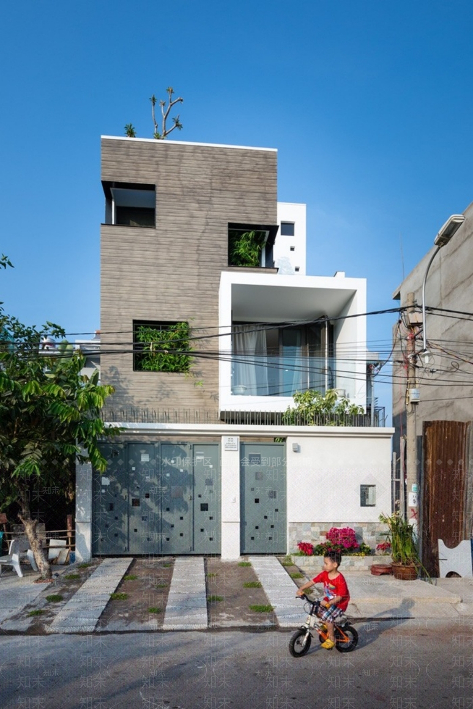 现代多层住宅SU模型下载【ID:1177255045】