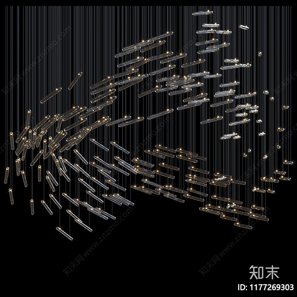 吊灯3D模型下载【ID:1177269303】