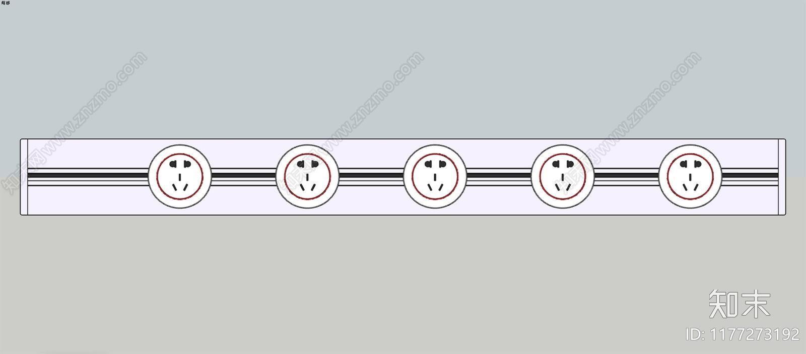 现代插座SU模型下载【ID:1177273192】