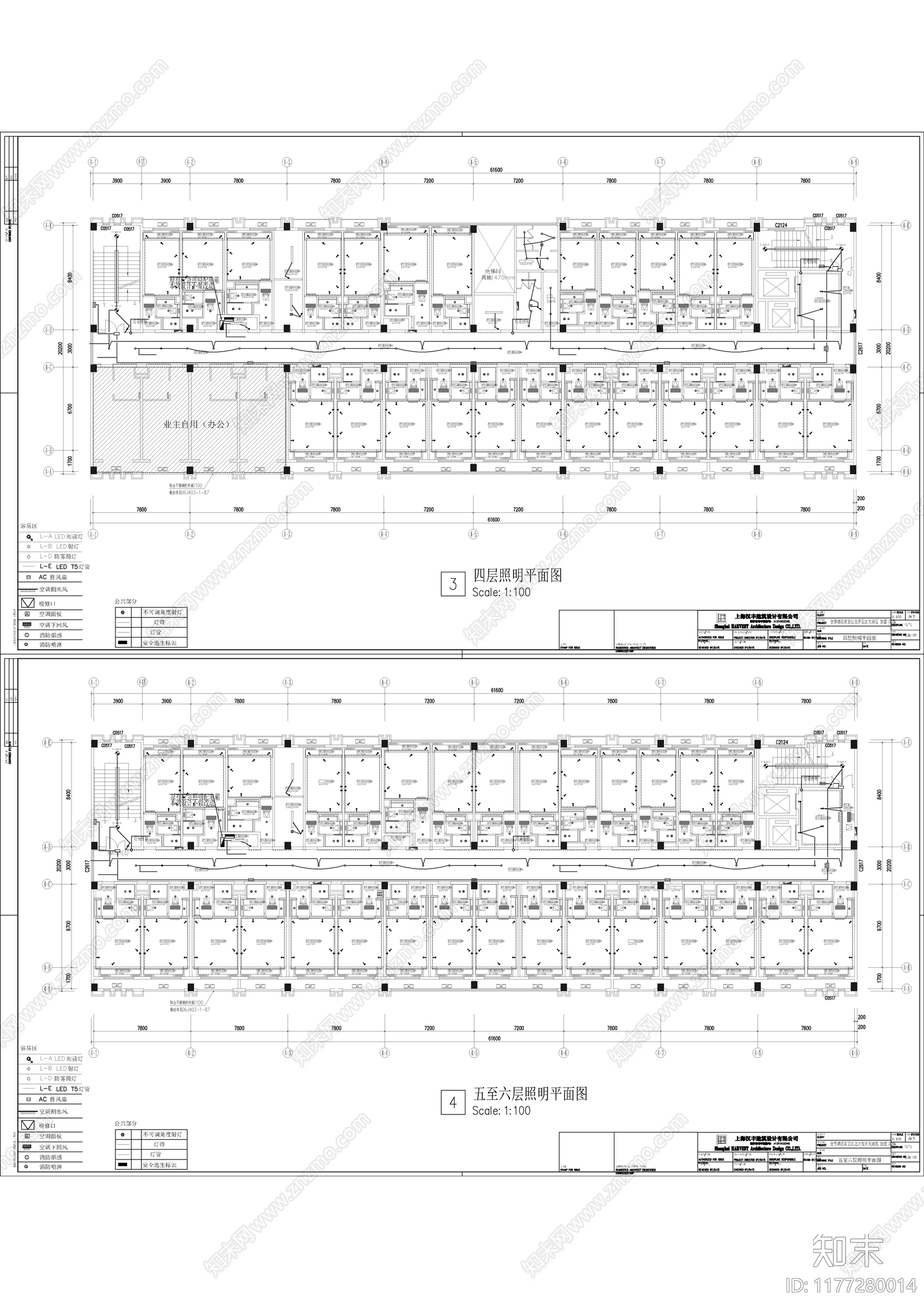 全季酒店施工图集合施工图下载【ID:1177280014】