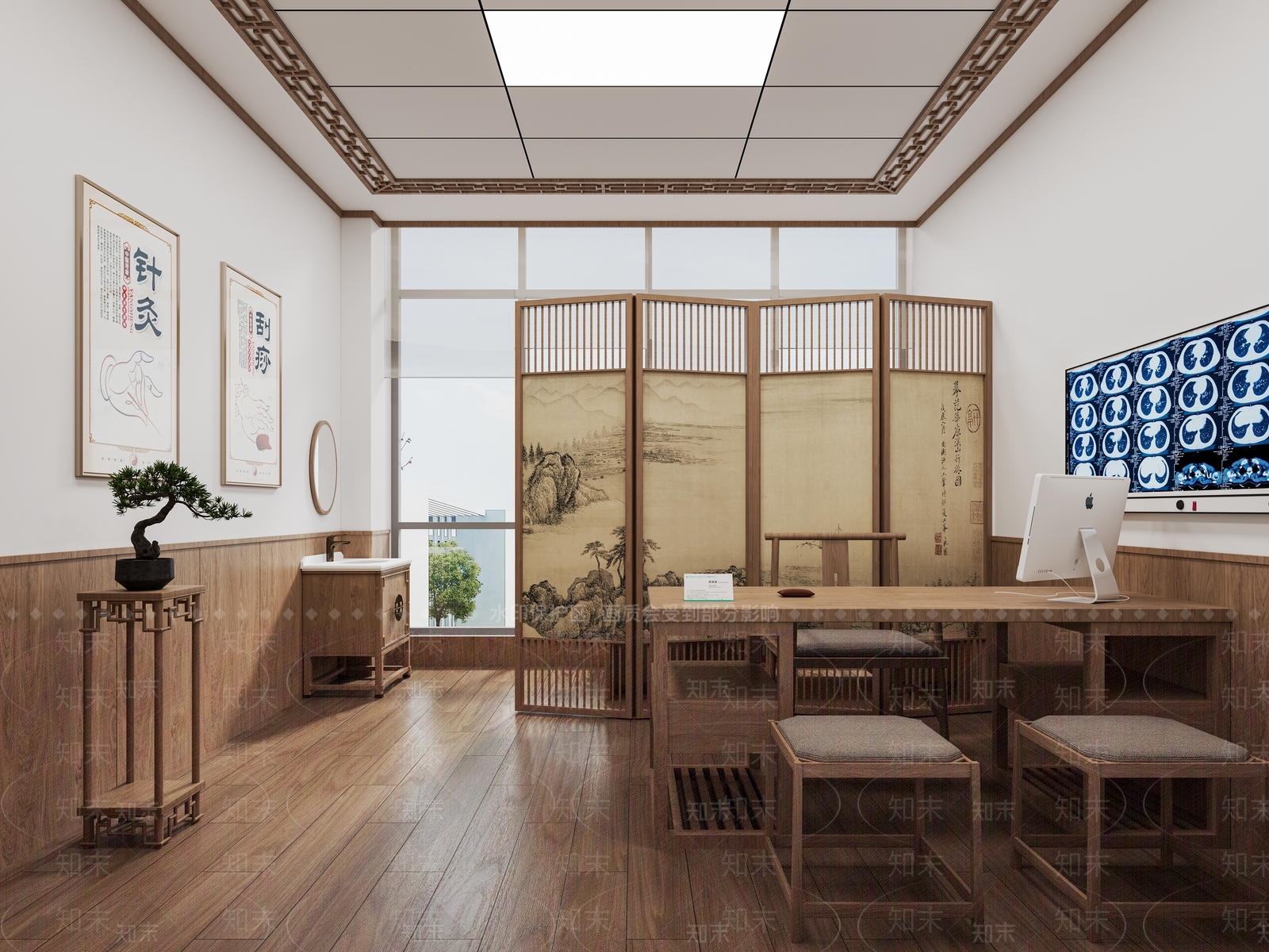 新中式医院3D模型下载【ID:1177283182】