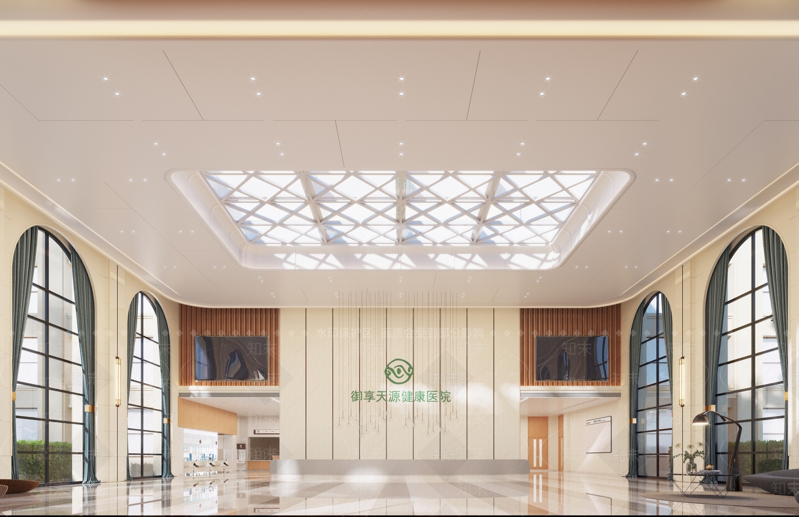 现代医院3D模型下载【ID:1177294519】