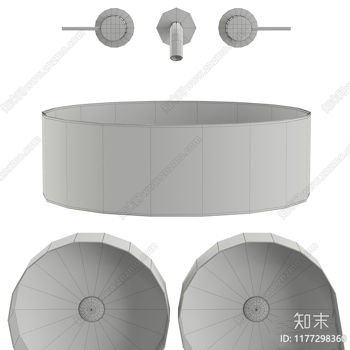 台盆3D模型下载【ID:1177298360】