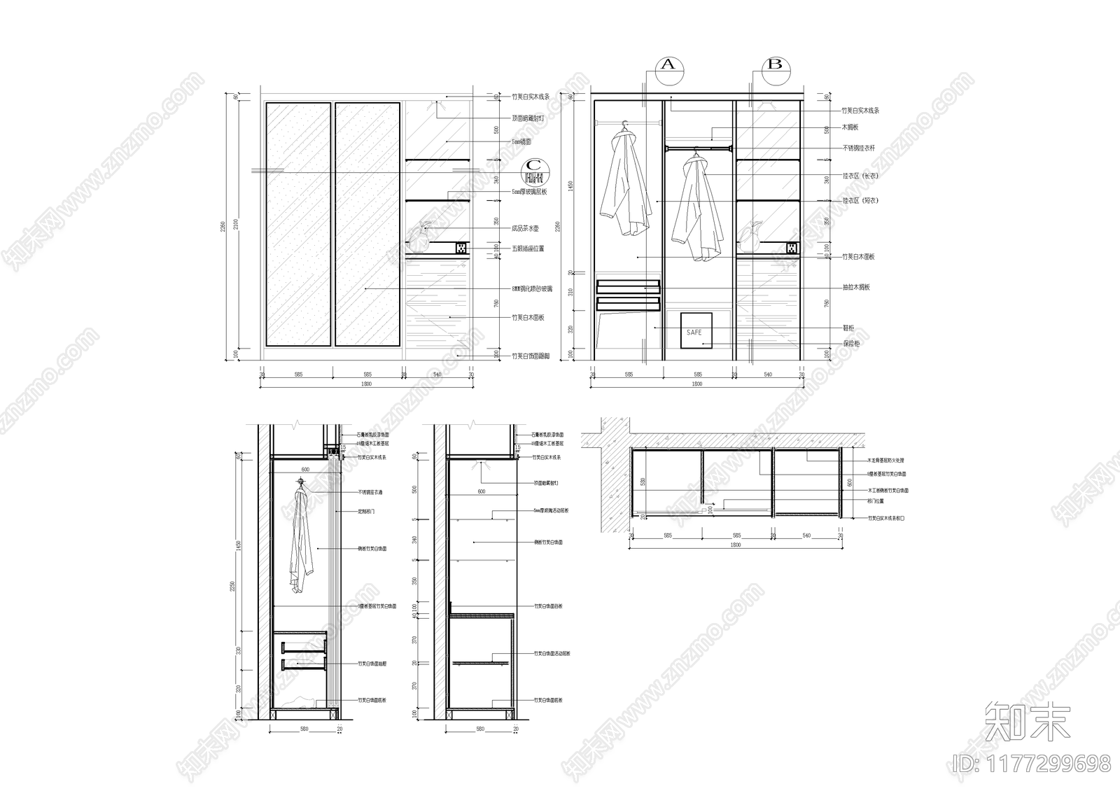 现代家具节点详图cad施工图下载【ID:1177299698】