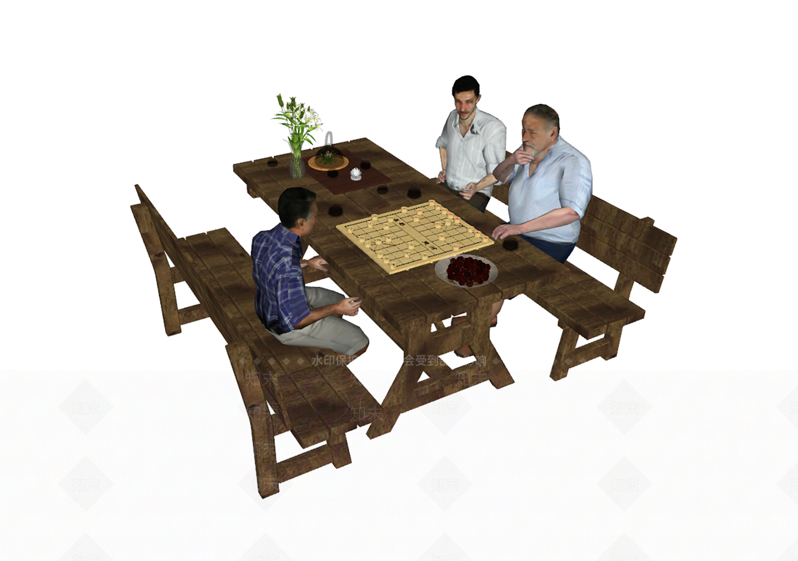 多人SU模型下载【ID:1177302257】