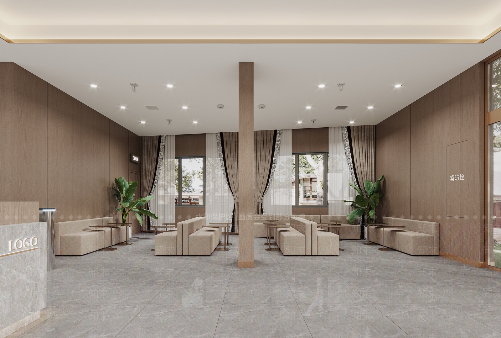 现代其他商业空间3D模型下载【ID:1177308512】