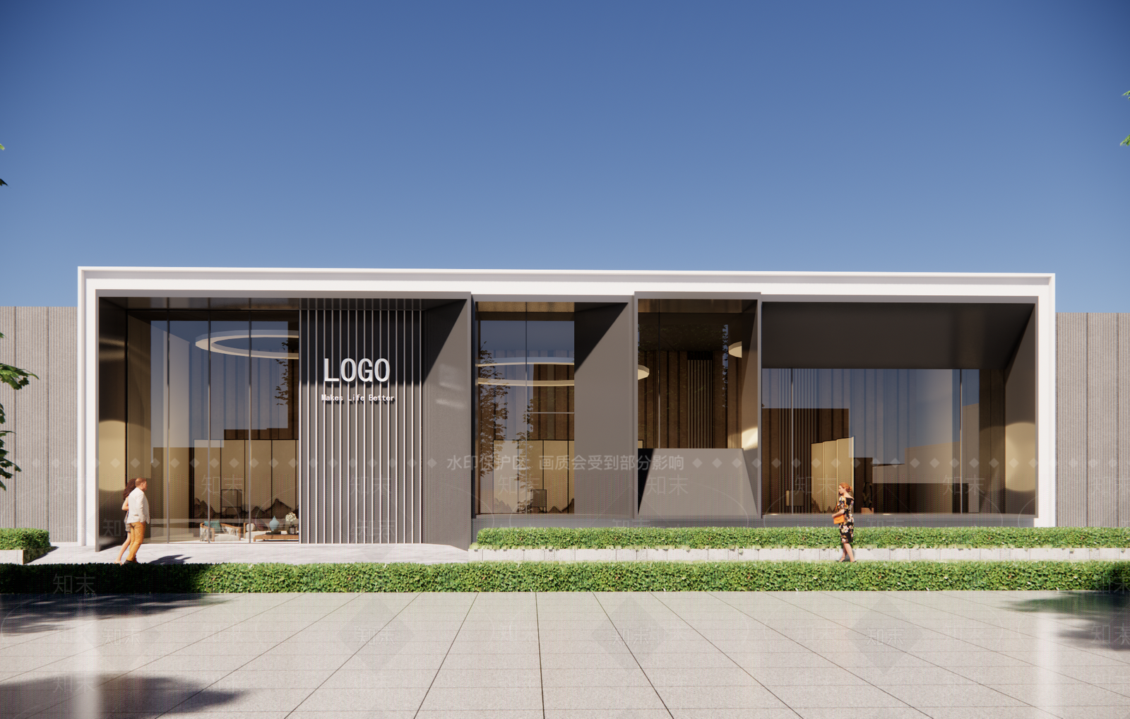现代其他商业建筑SU模型下载【ID:1177311343】