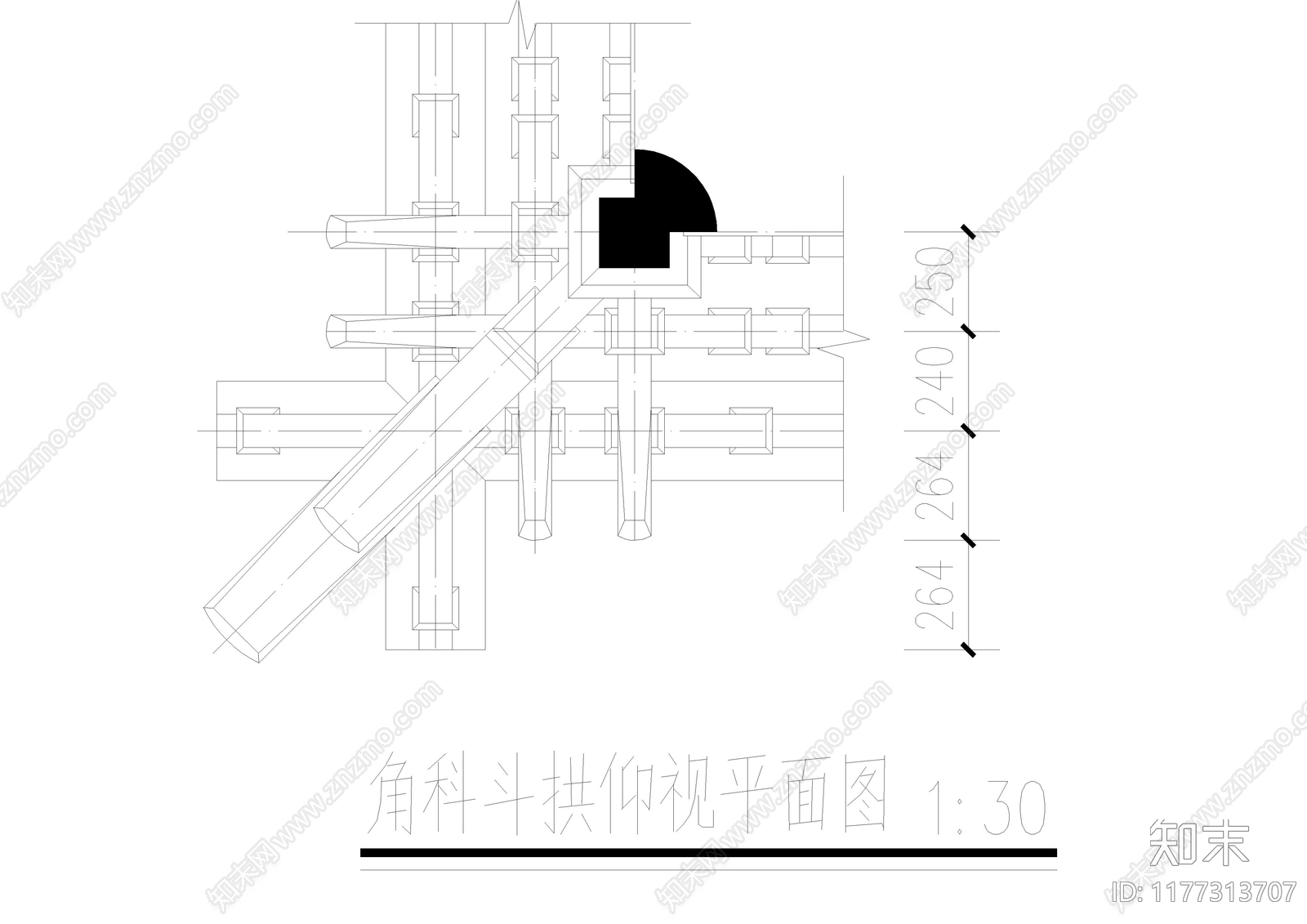 中式古建施工图下载【ID:1177313707】