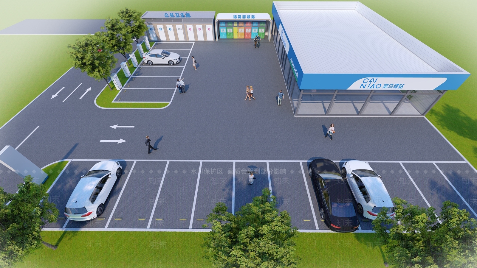 现代小公建SU模型下载【ID:1177319412】