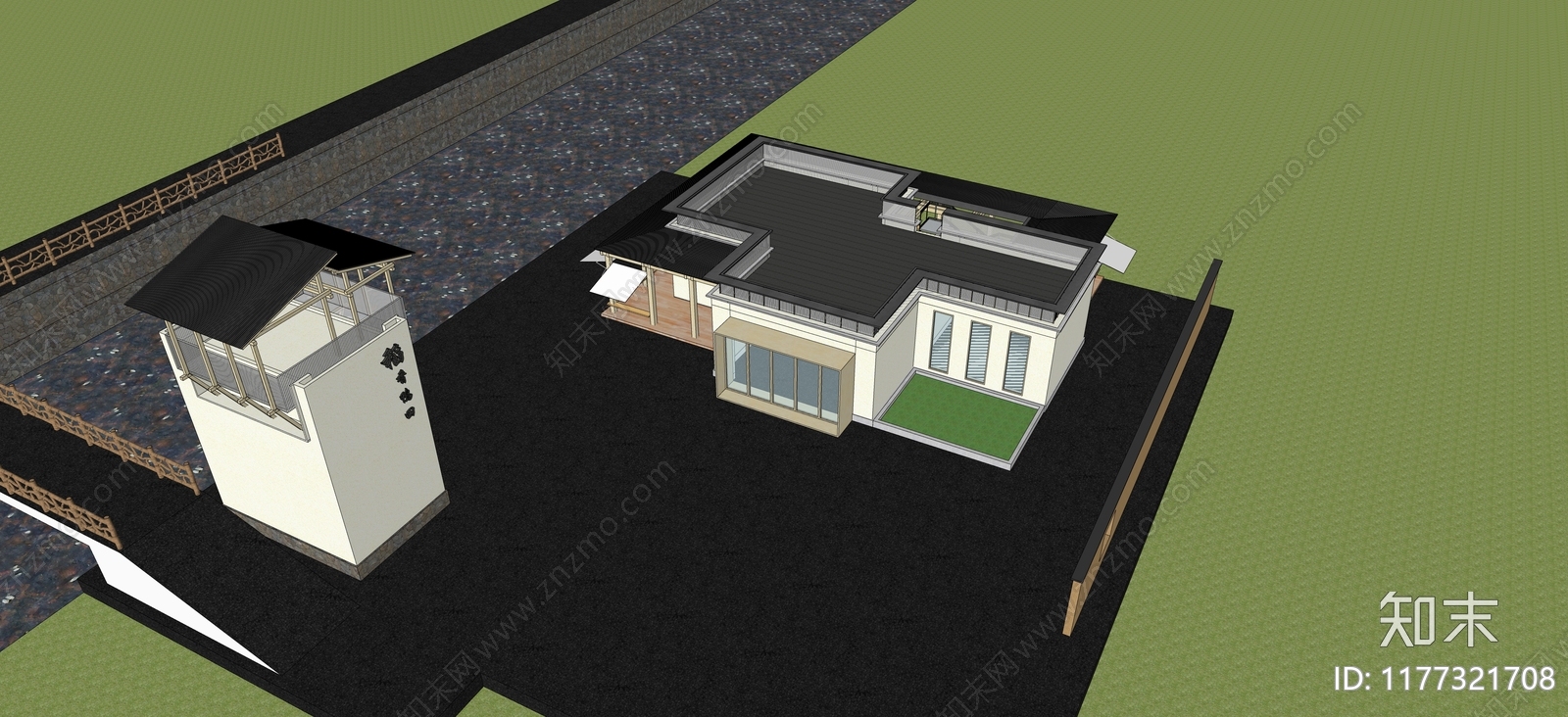 现代新中式其他农业建筑SU模型下载【ID:1177321708】