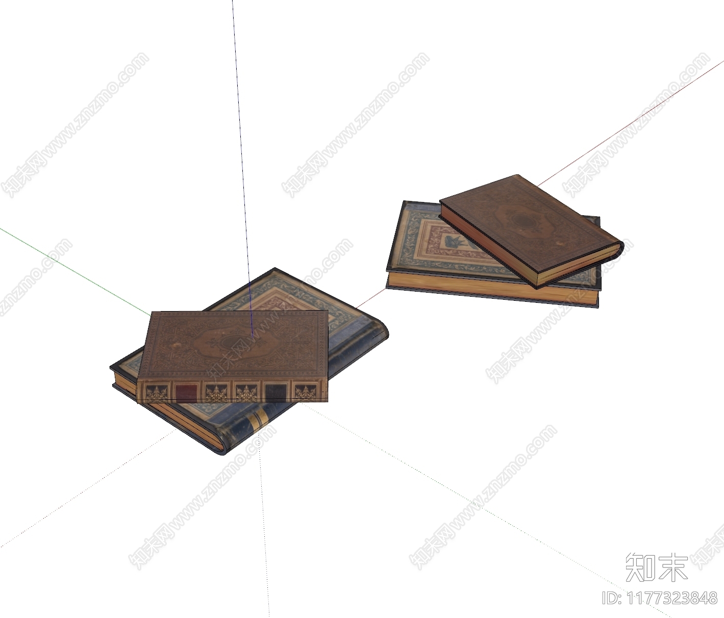 现代书籍SU模型下载【ID:1177323848】