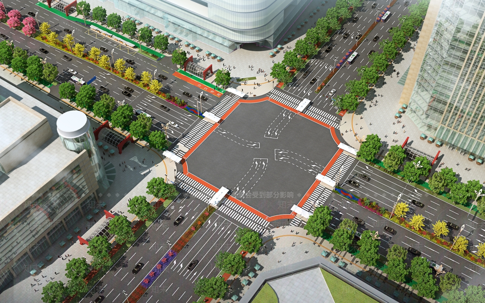 现代街道3D模型下载【ID:1177324842】