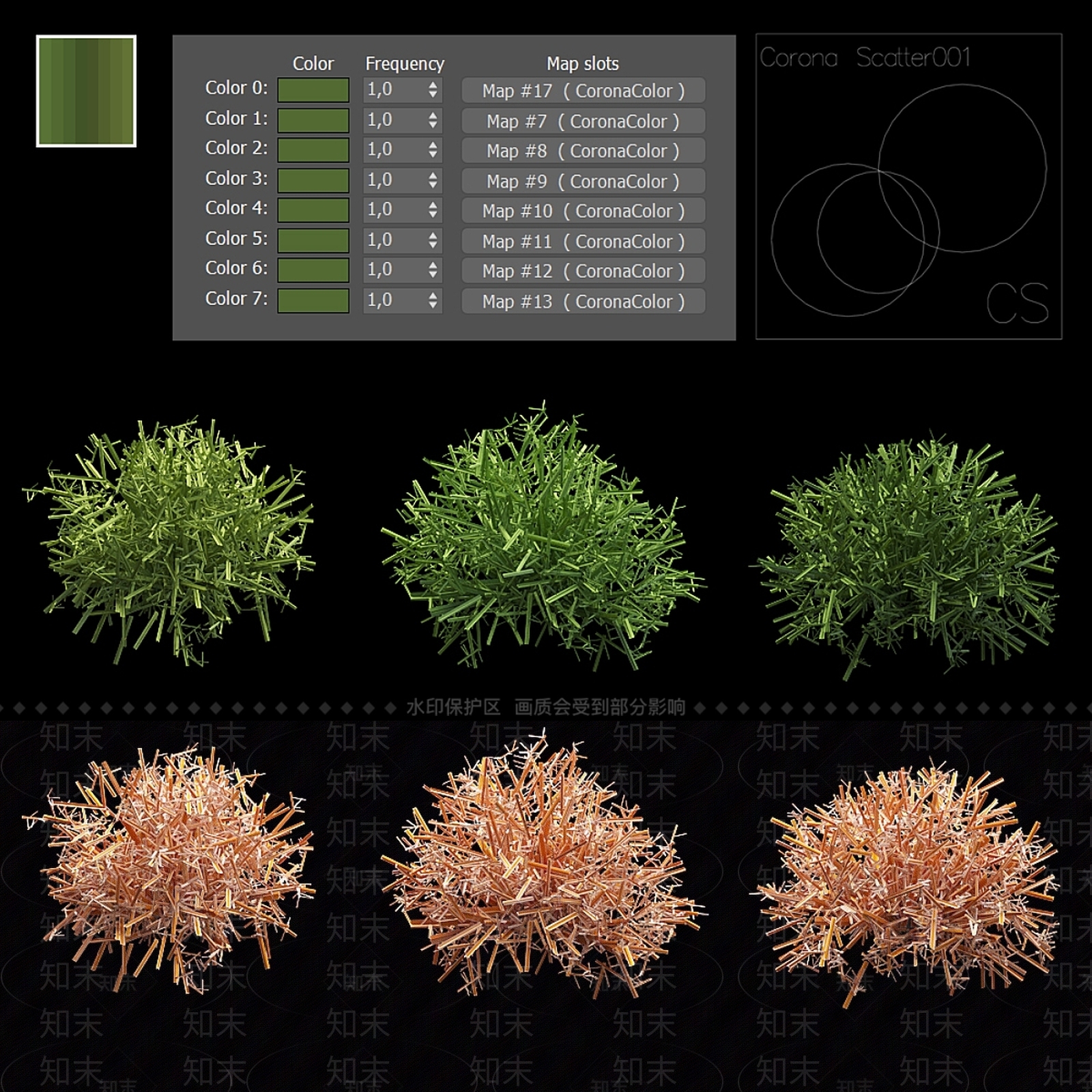 绿植墙3D模型下载【ID:1177330552】
