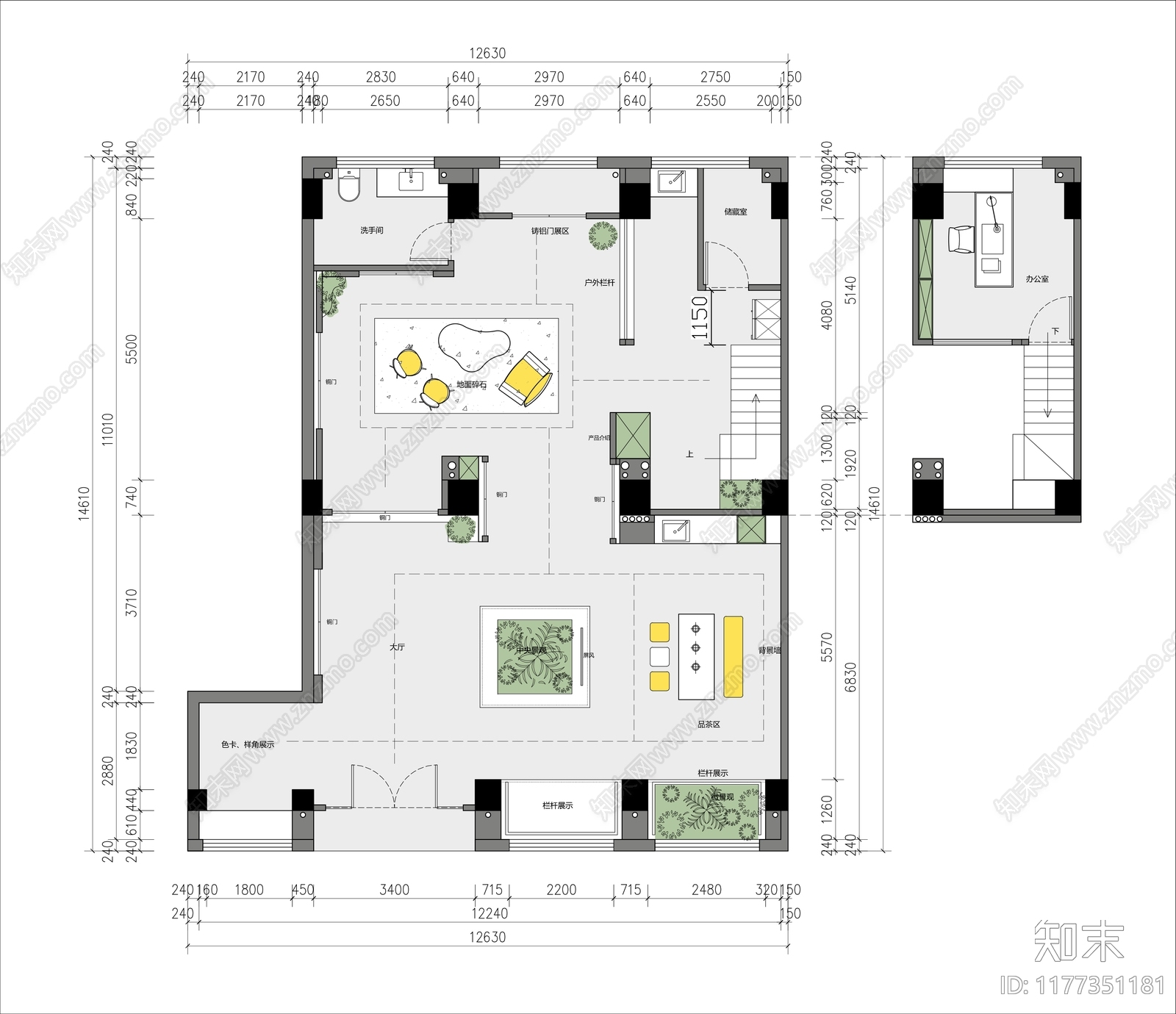 现代新中式其他商业空间施工图下载【ID:1177351181】